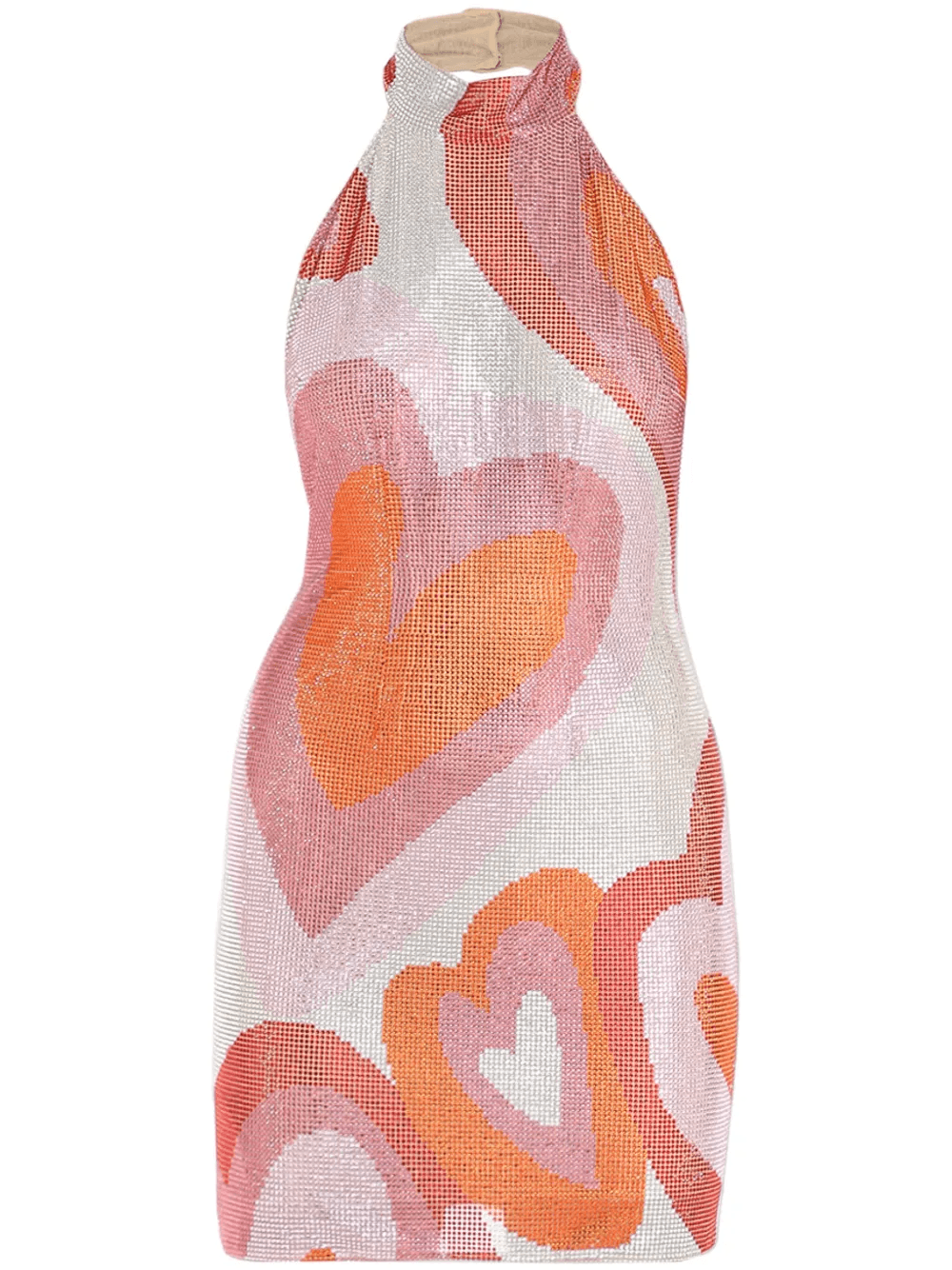 heart print minidress - Image 1
