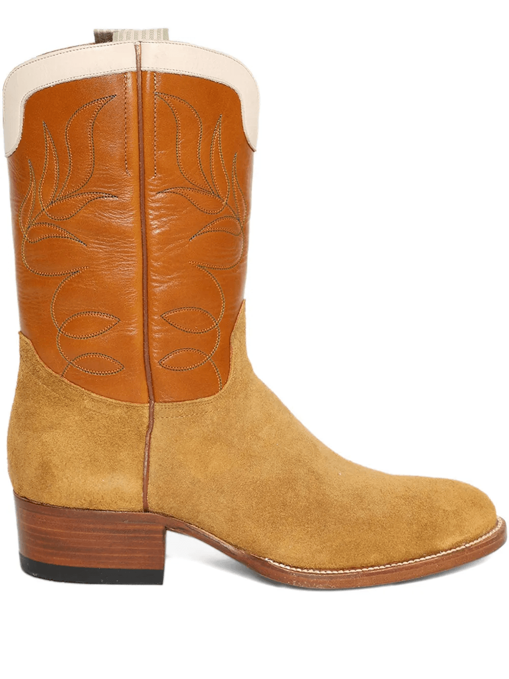 Amarillio block-heel embroidered boots - Image 1