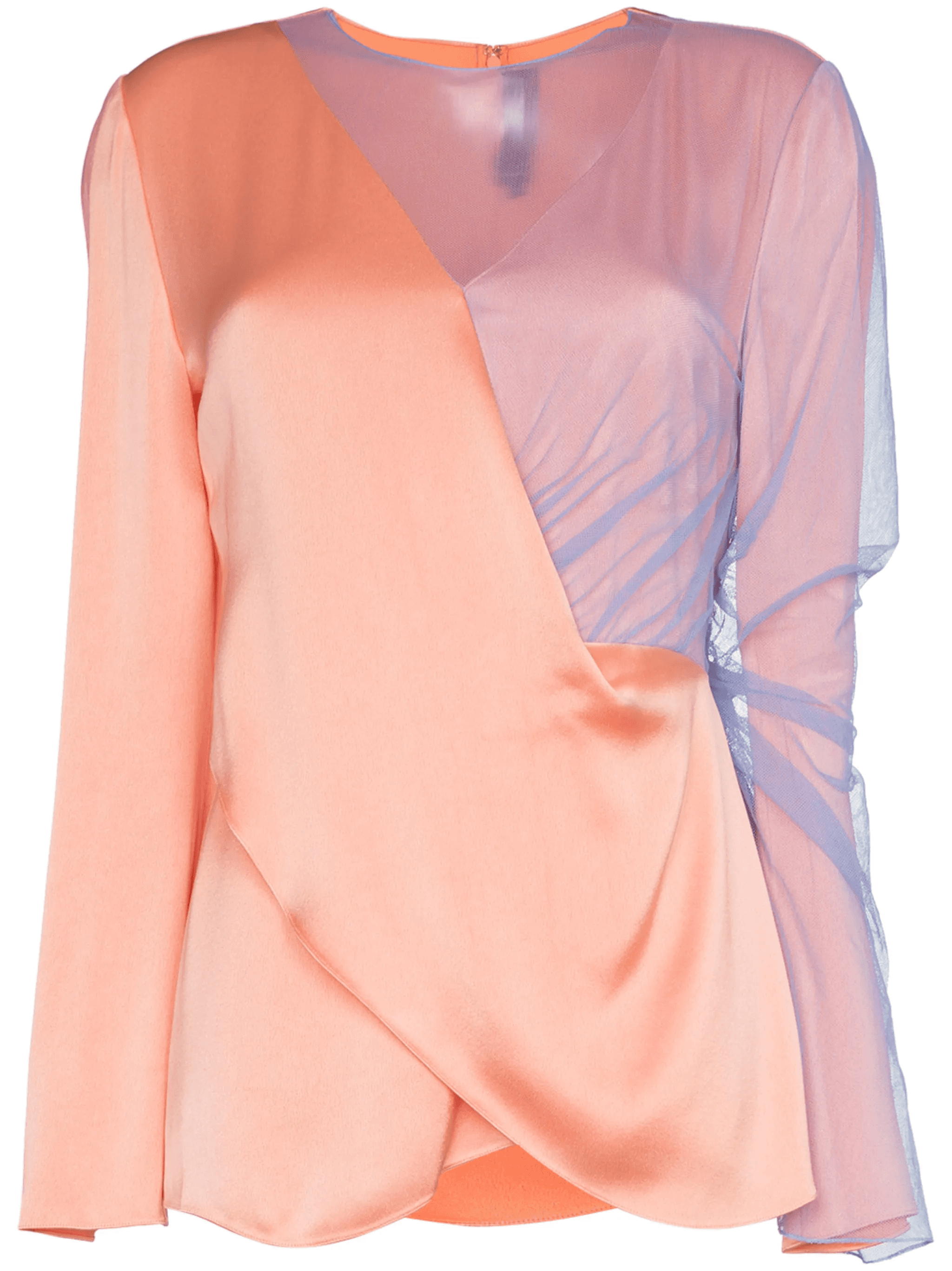 bari asymmetric tulle top - Image 1