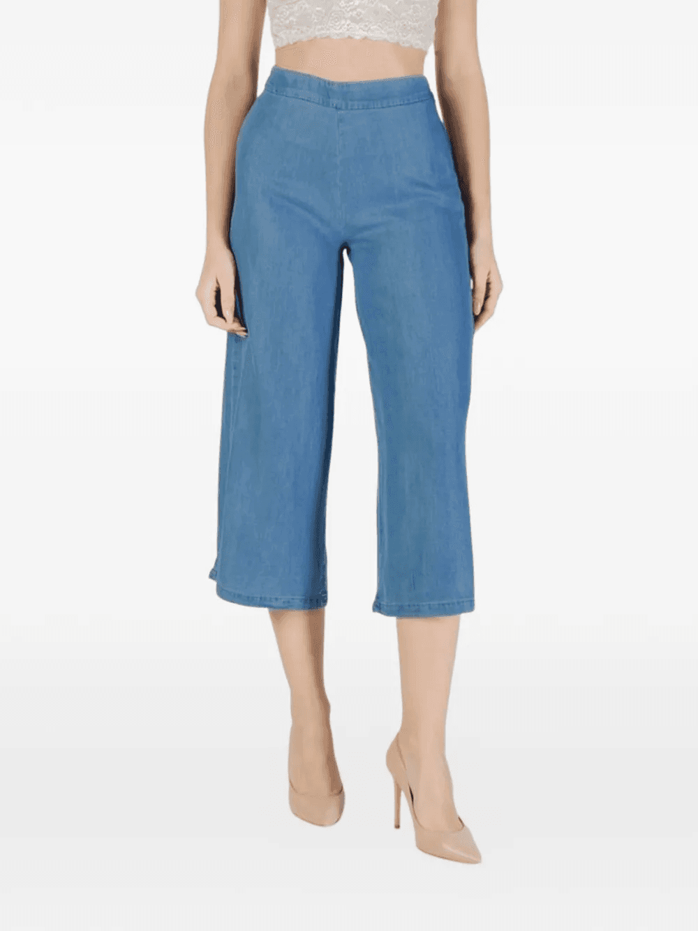 cropped wide-leg trousers - Image 1