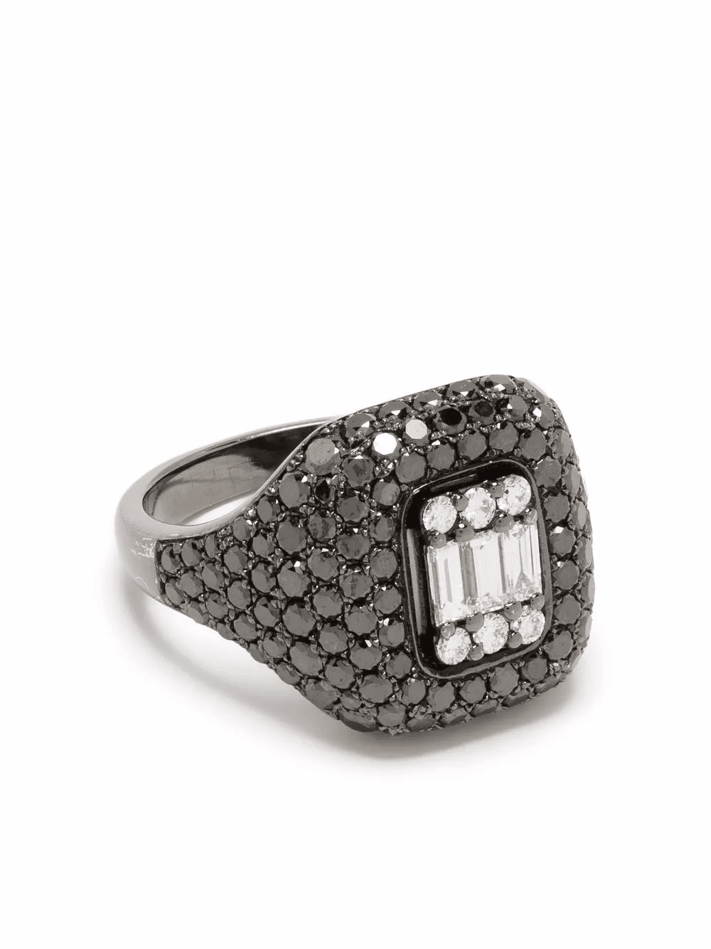 14kt white gold diamond ring - Image 1