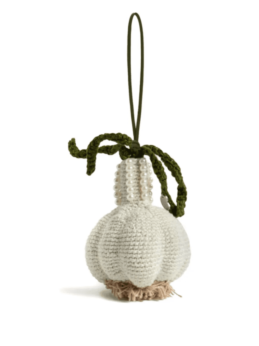 crochet beaded garlic charm - Image 1