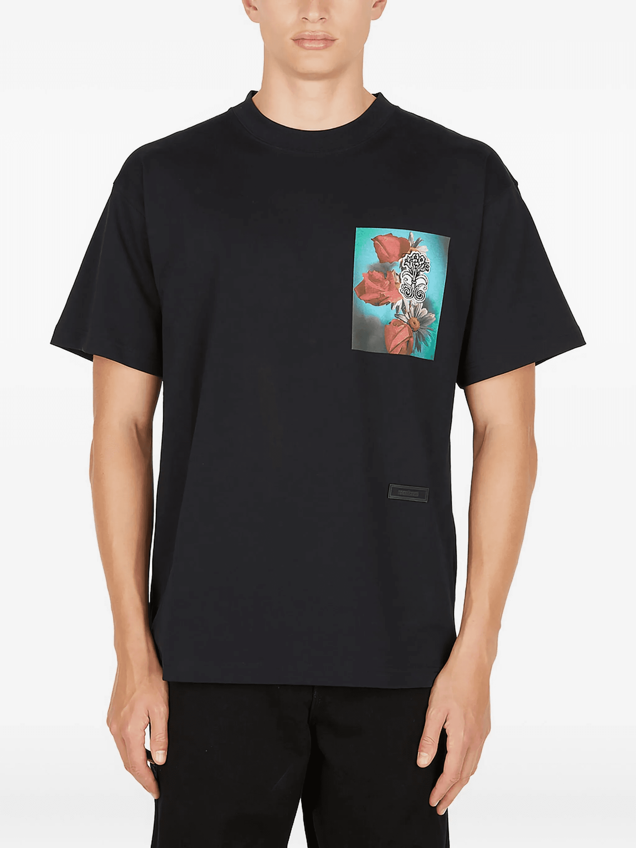 floral-print T-shirt - Image 1