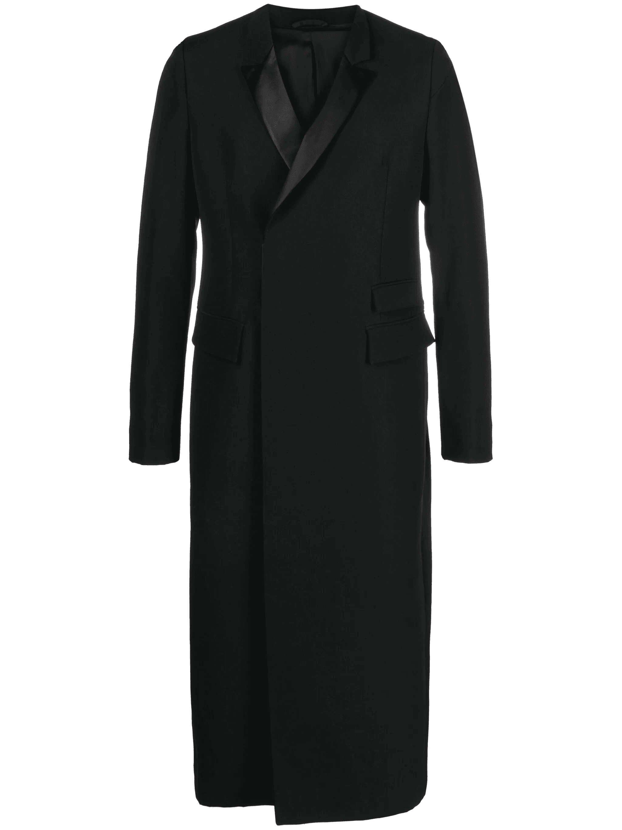 double-breasted wool midi coat - Image 1