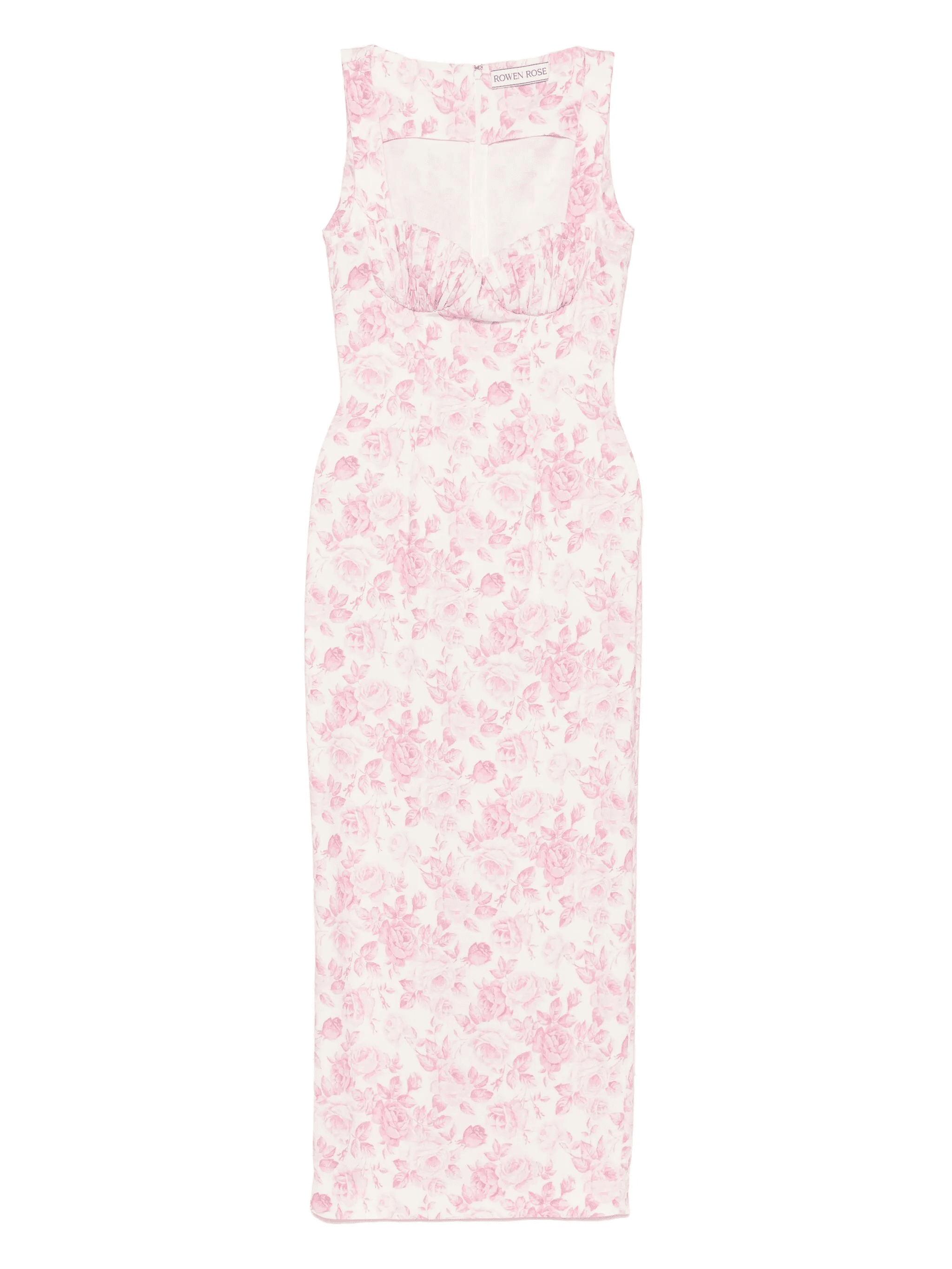 rose-print maxi dress - Image 1