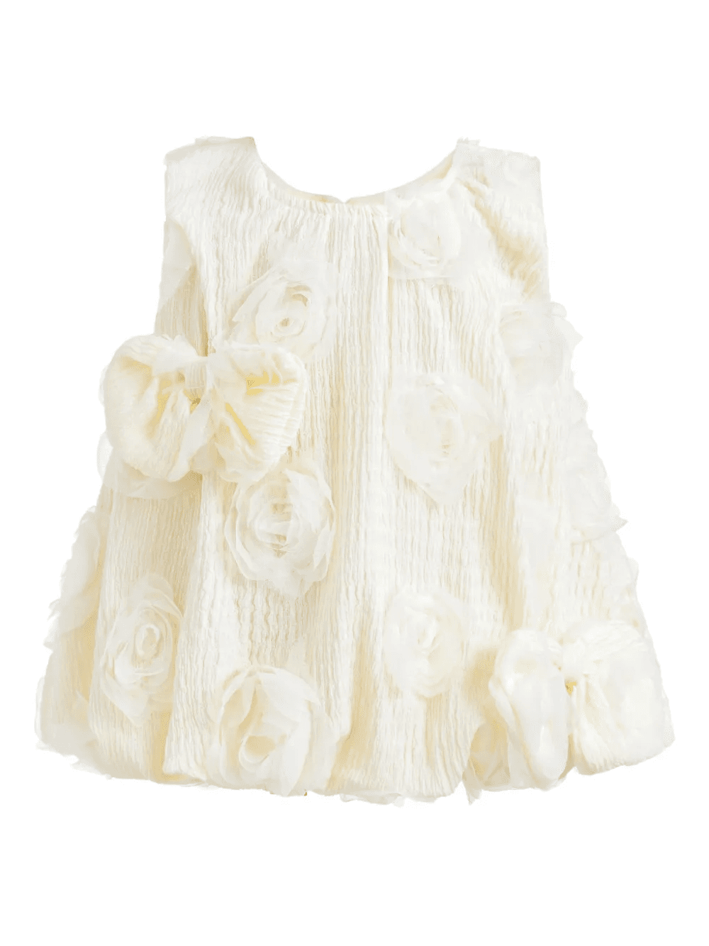 Tulleen ruffled floral-appliqué dress - Image 1
