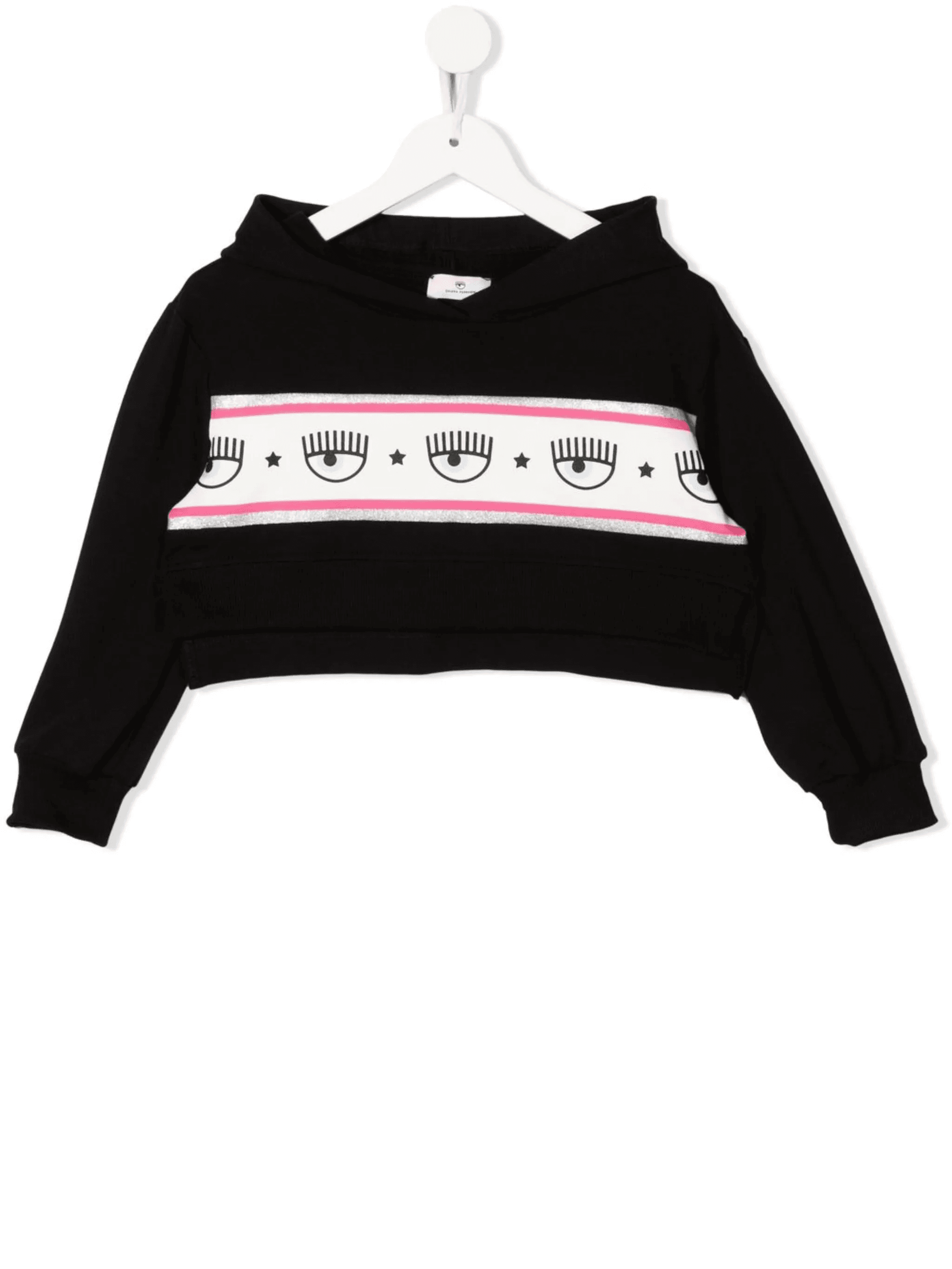 logo-print cropped hoodie - Image 1