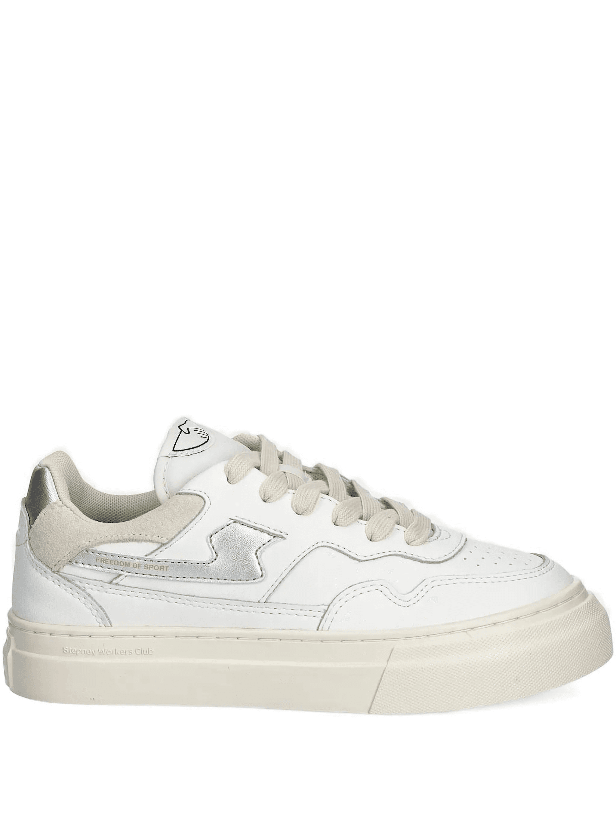leather lace-up sneakers - Image 1