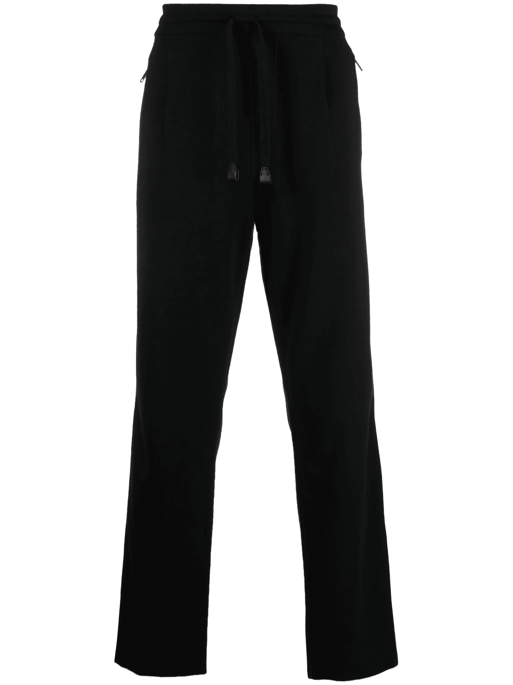 drawstring-waist straight-leg trousers - Image 1