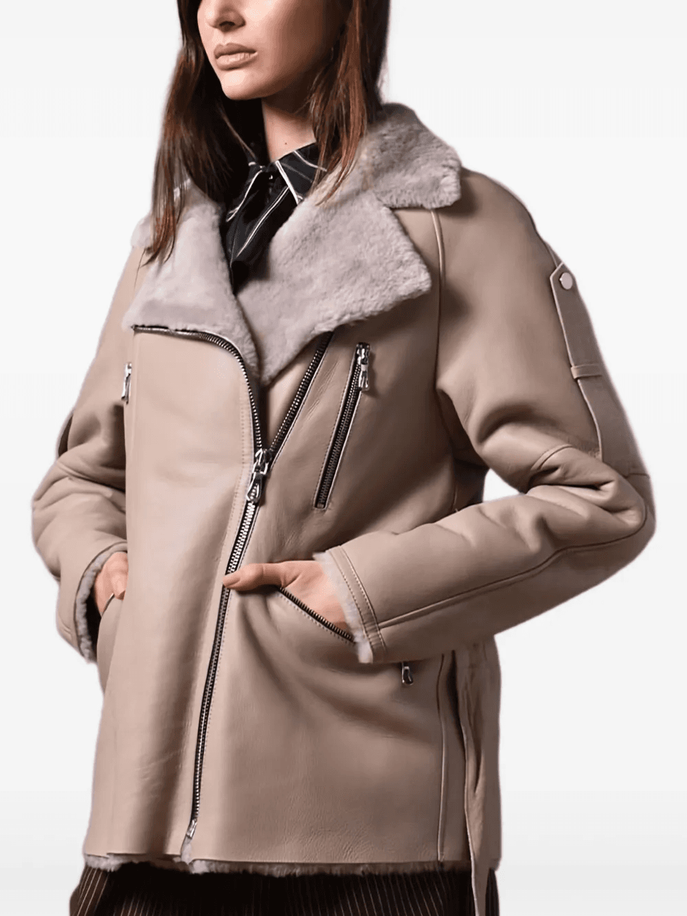 belted jacket - Image 1