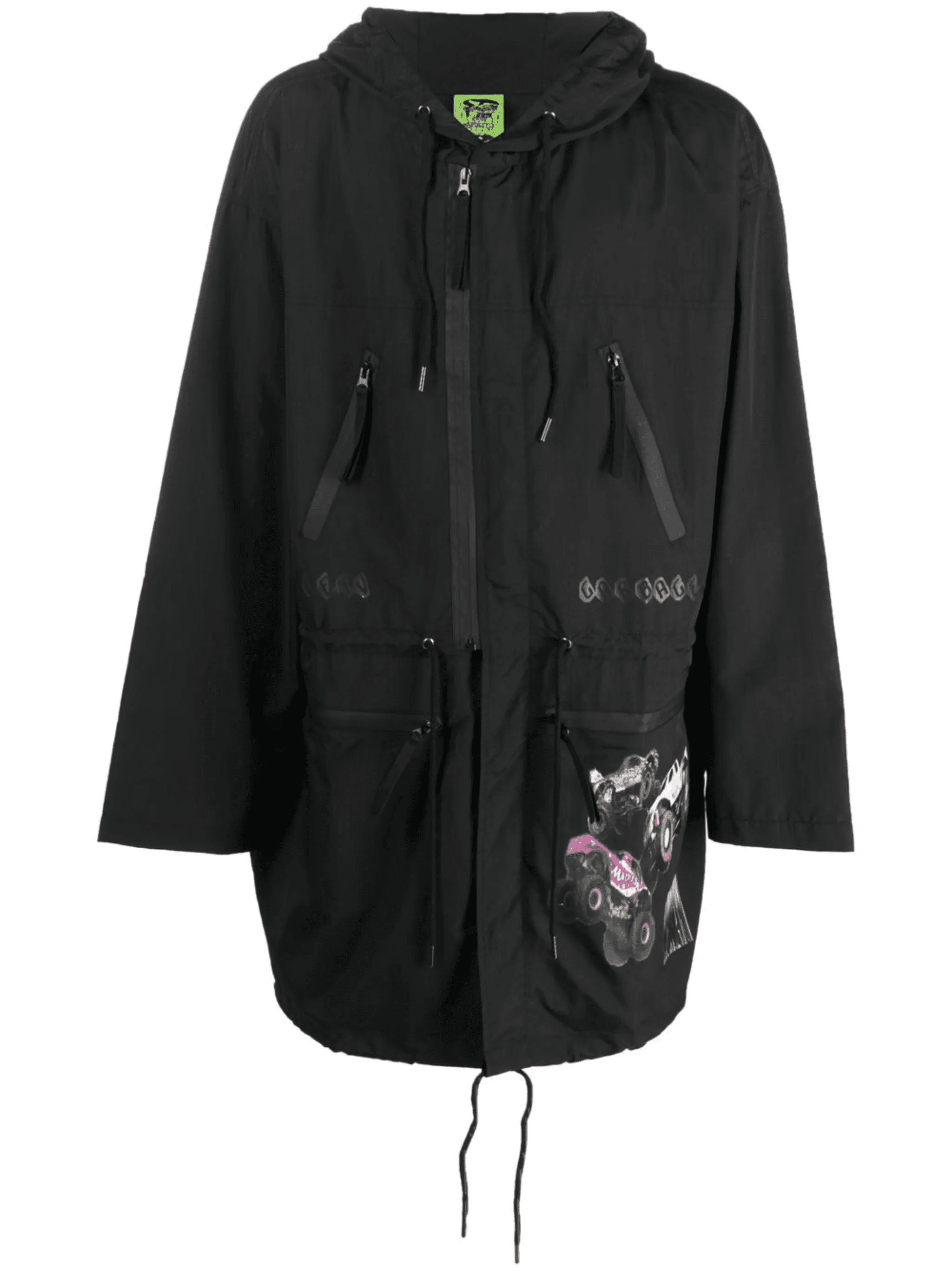 graphic-print raincoat - Image 1