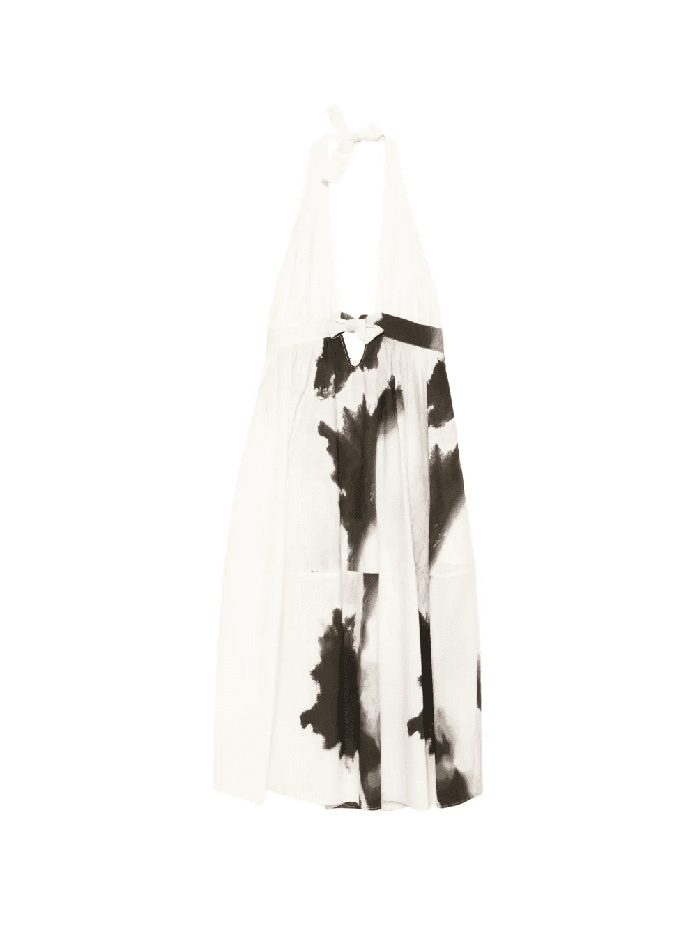 abstract-print halterneck maxi dress - Image 1