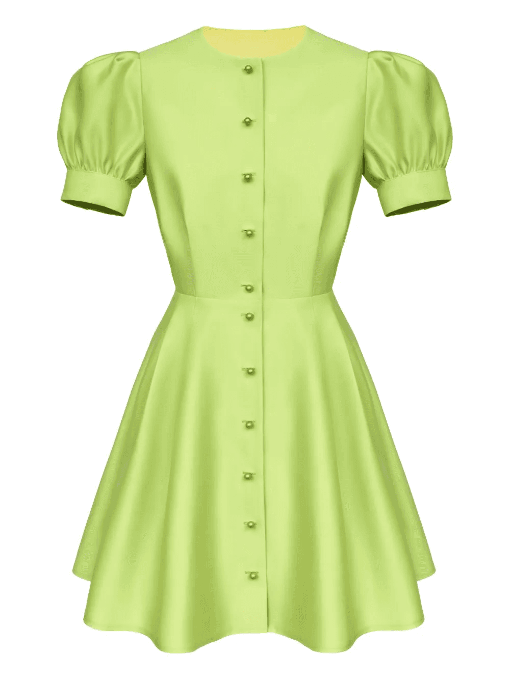 button-down mini dress - Image 1