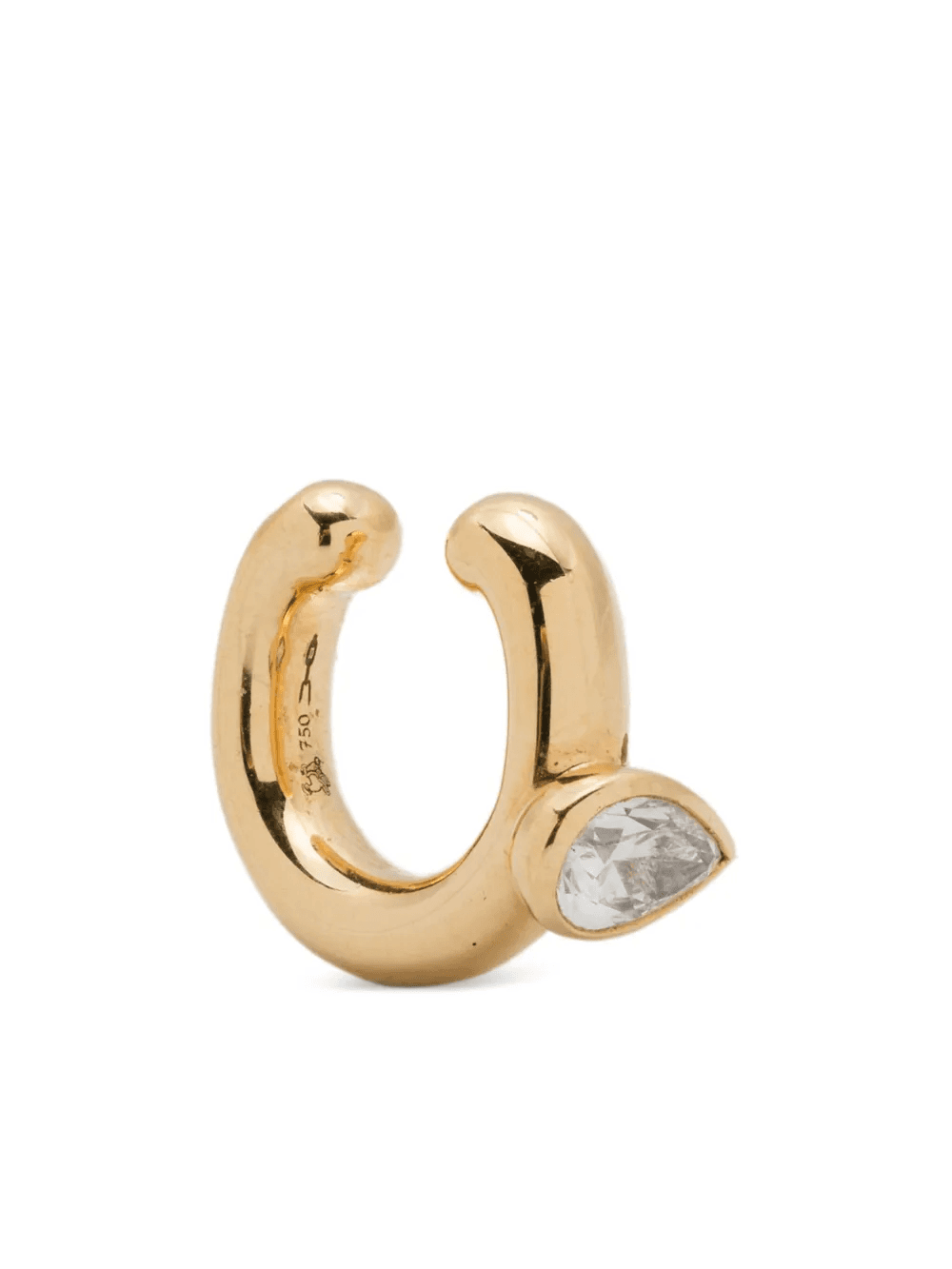 18kt yellow gold Steam diamond ear cuff - Image 1