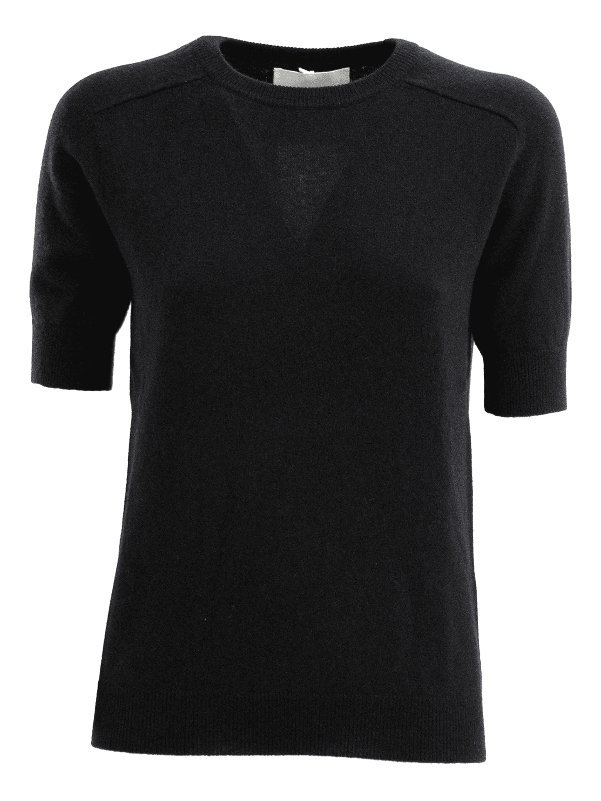 short-sleeve cashmere sweater - Image 1