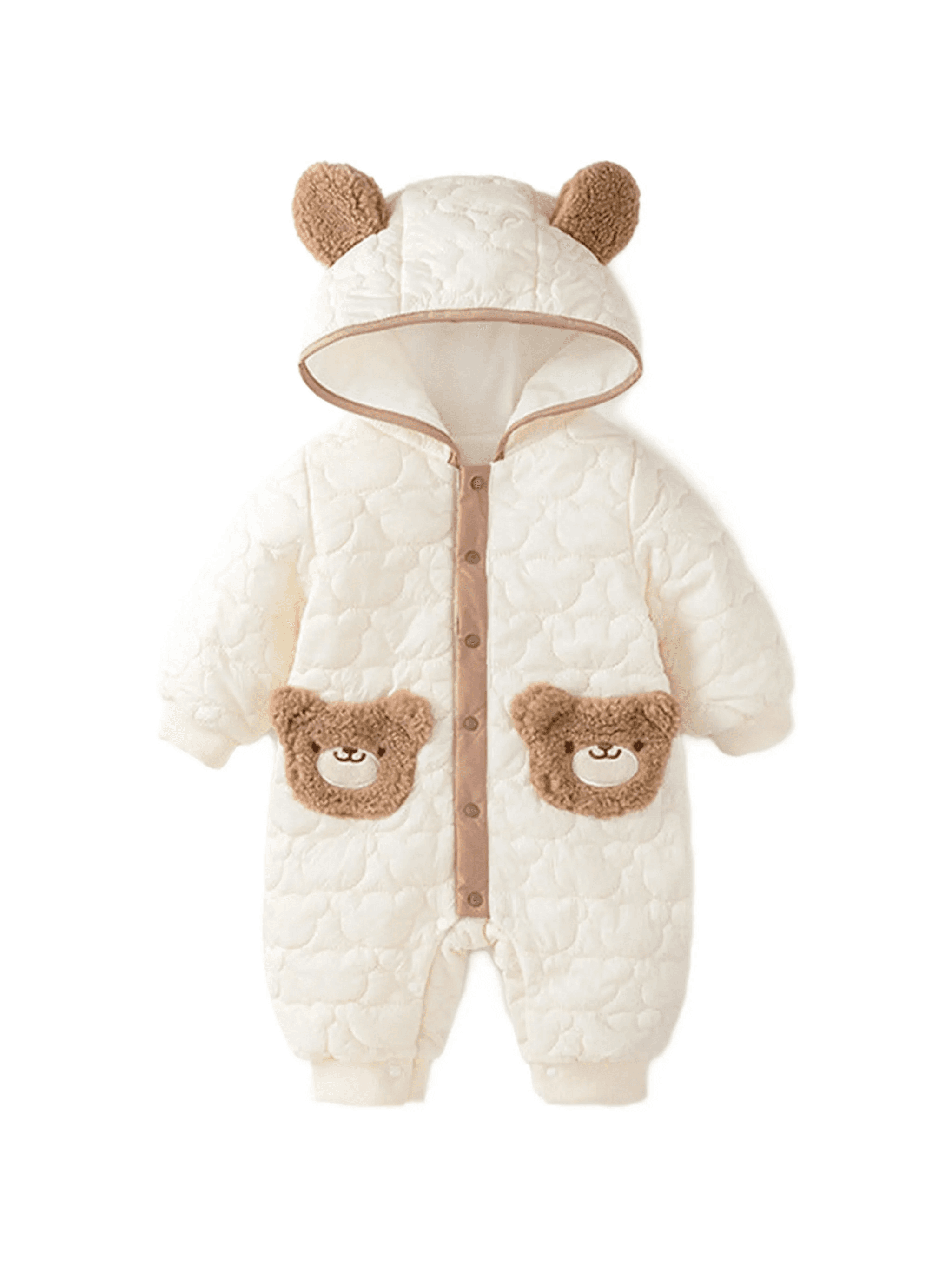 bear hooded romper - Image 1