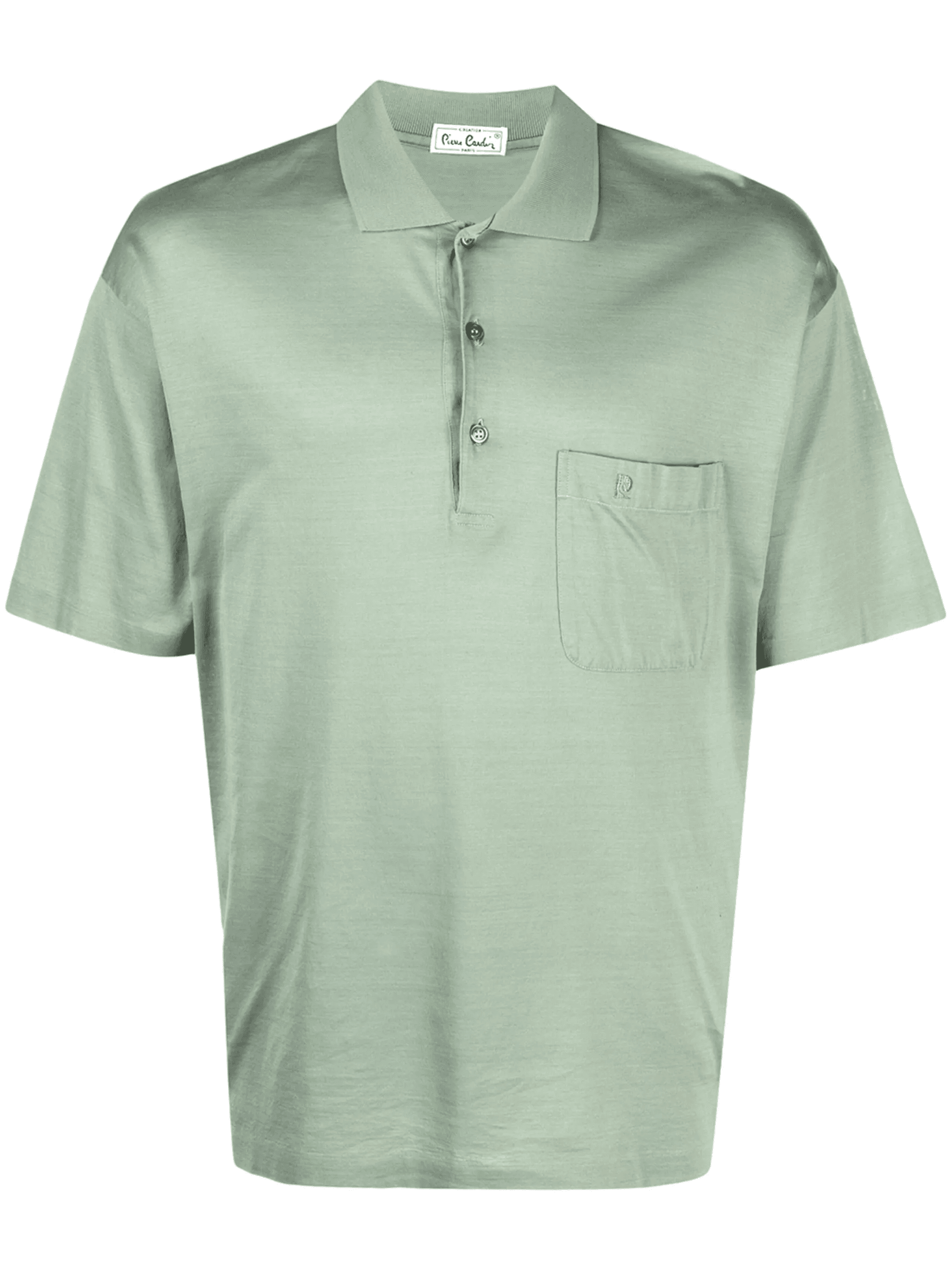 1980s cutaway collar polo shirt - Image 1