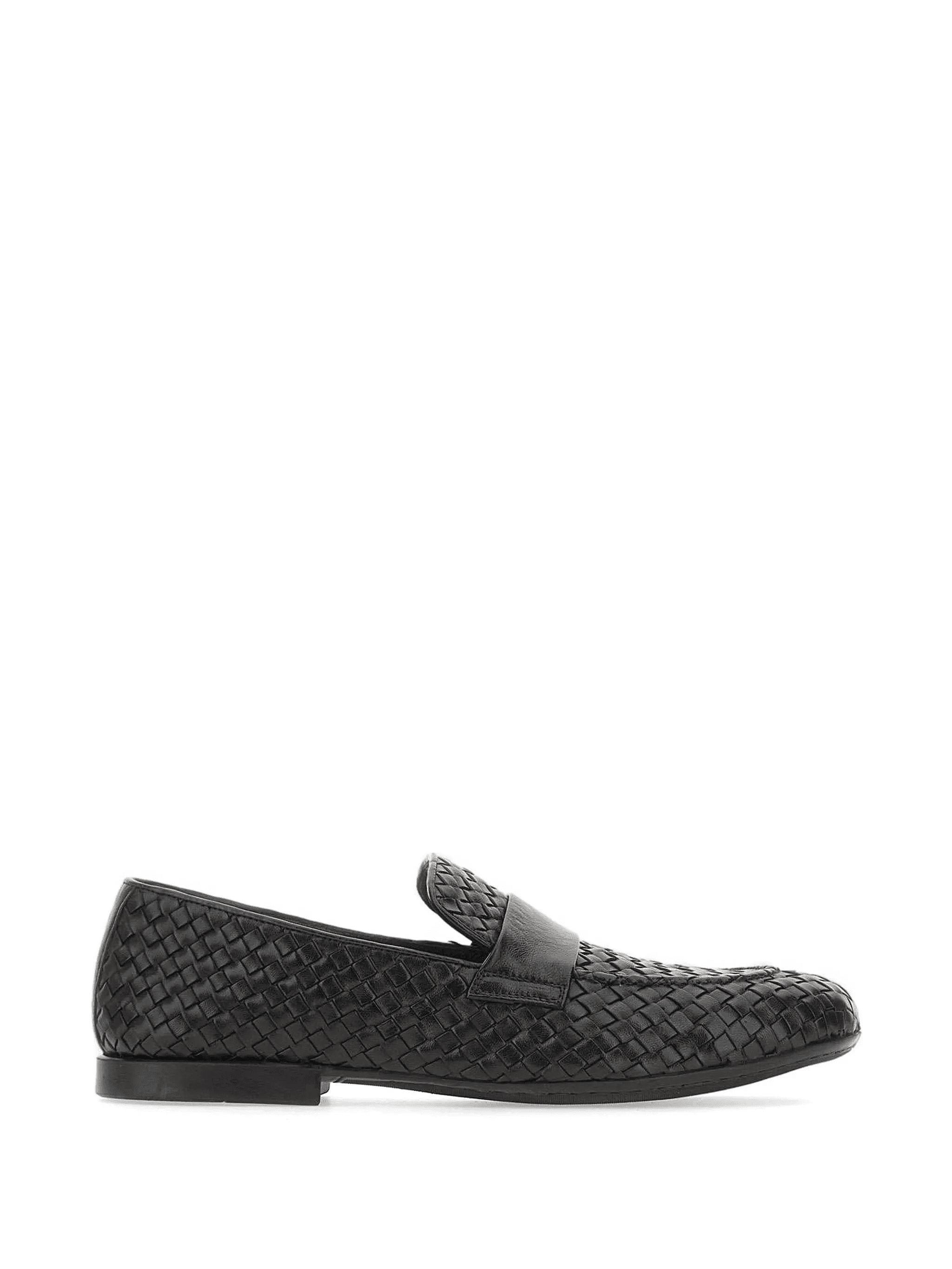 woven leather loafers - Image 1