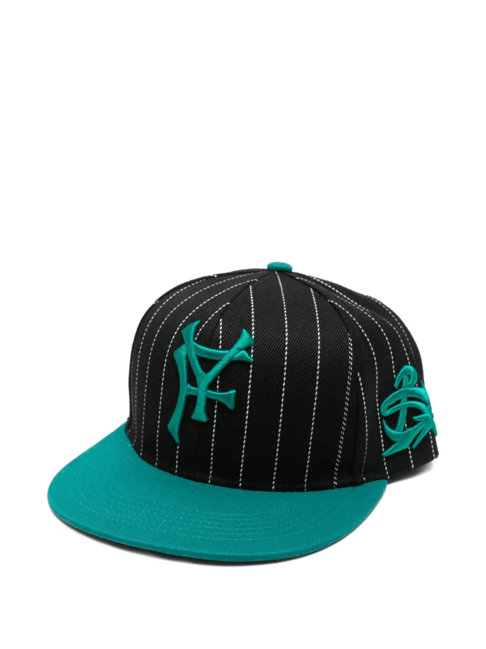 pinstripe embroidered baseball cap - Image 1