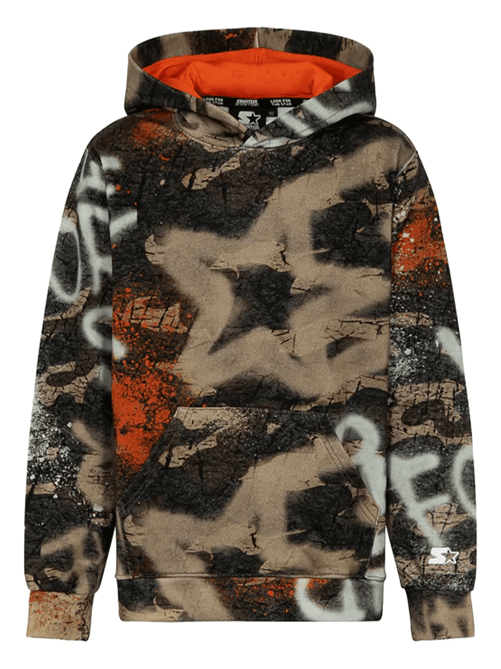 camouflage graffiti-print hoodie - Image 1