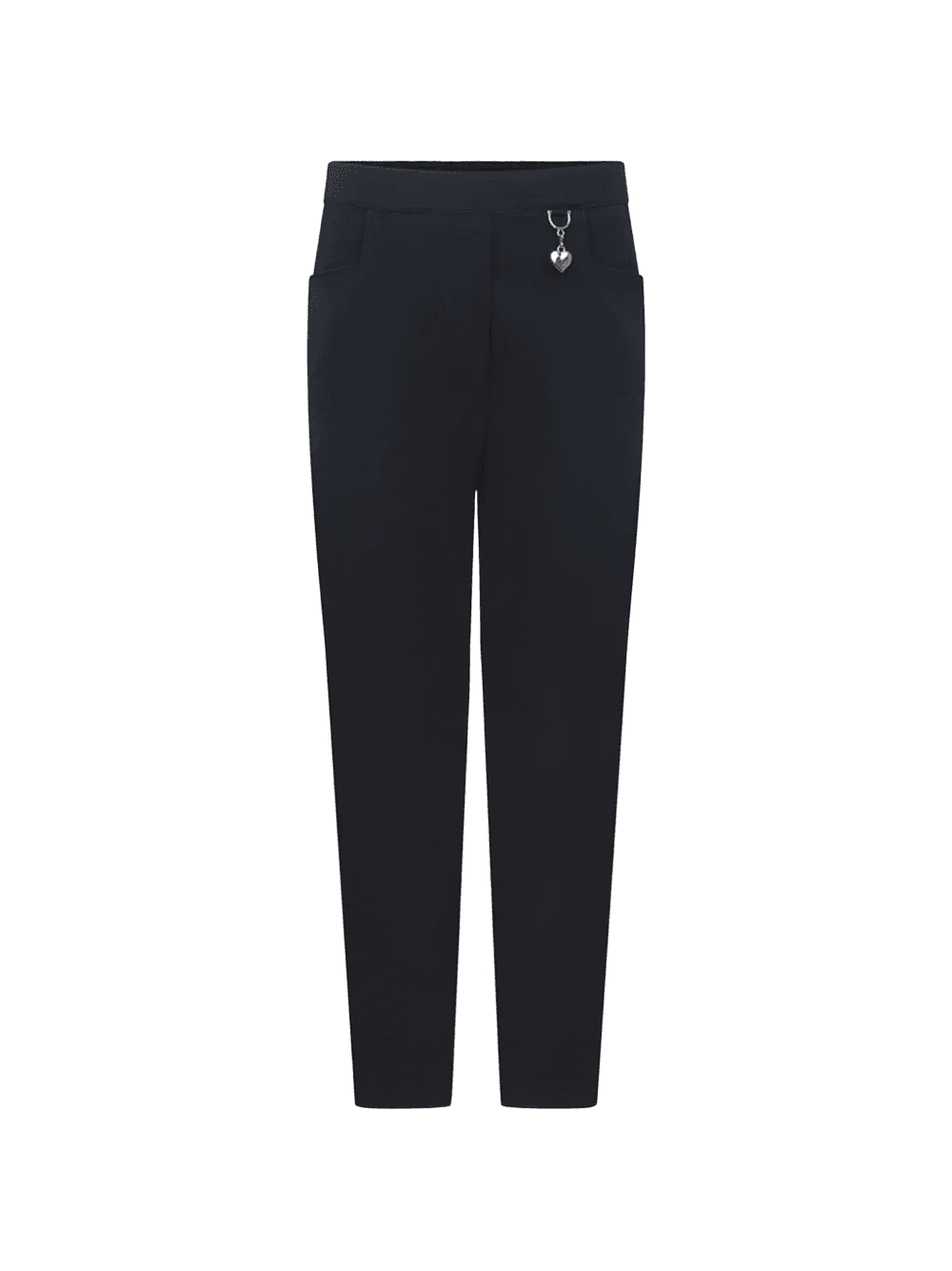 heart-embellishment trousers - Image 1
