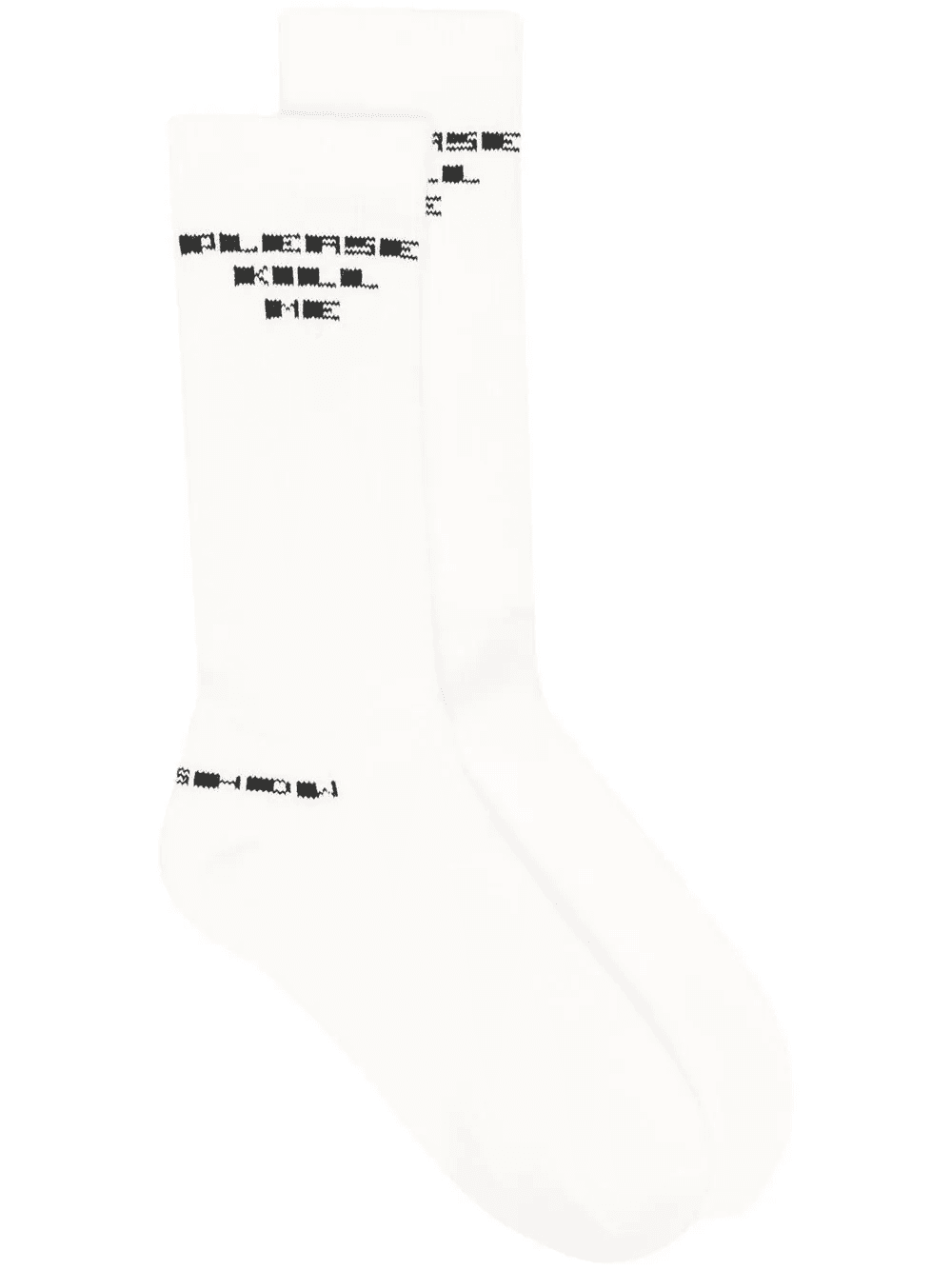 graphic print knee-high socks - Image 1