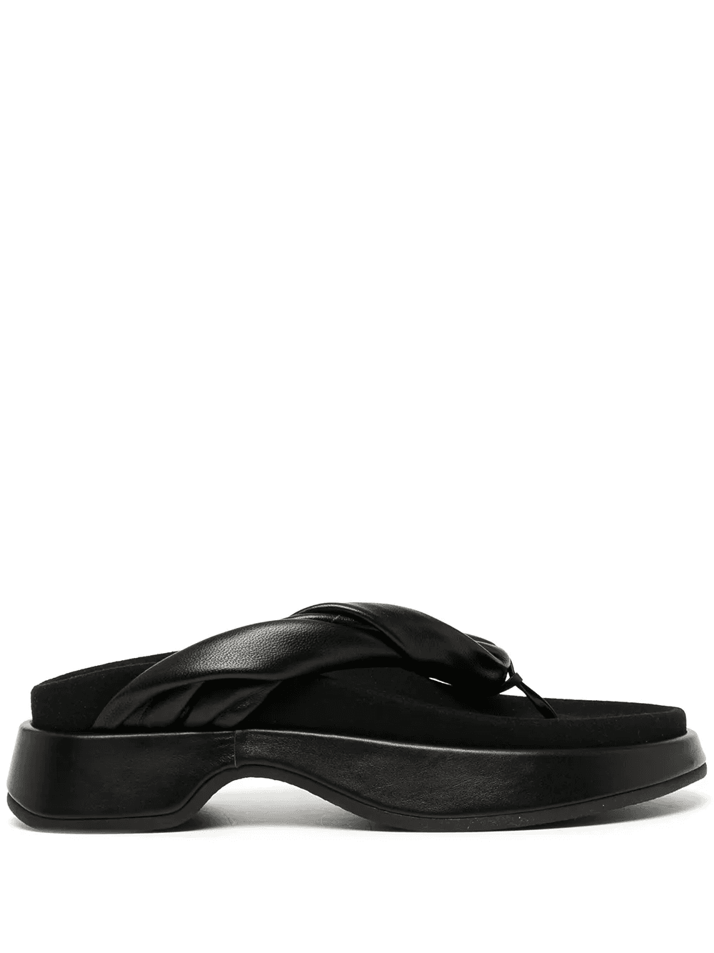 twist-strap platform flip flops - Image 1