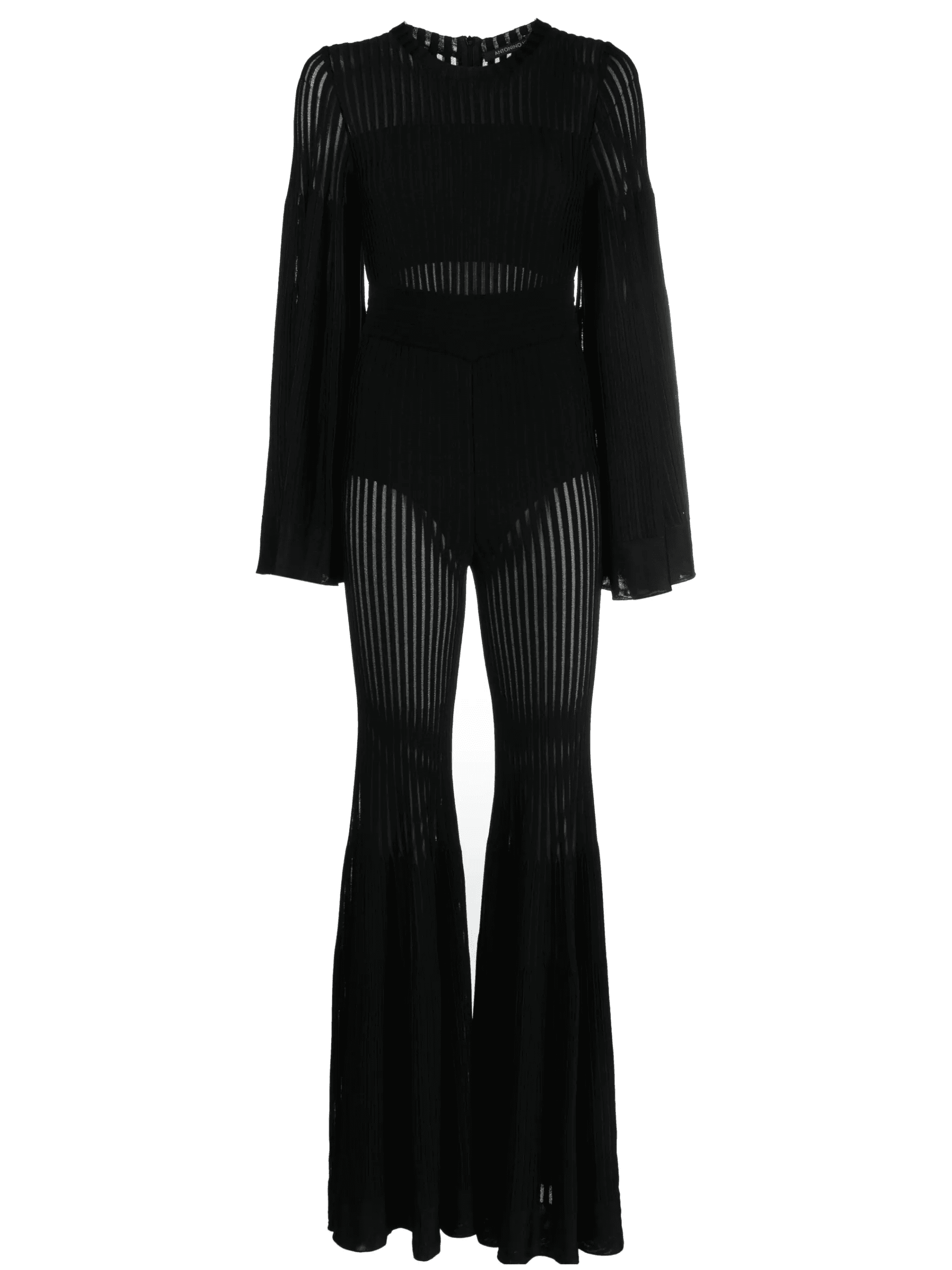 Desiree ribbed flared-design jumpsuit - Image 1