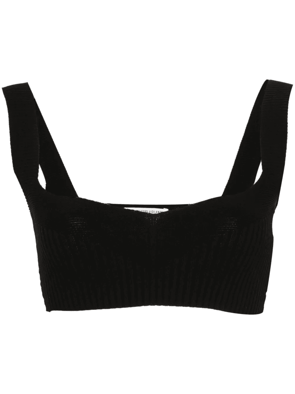 ribbed cropped top - Image 1