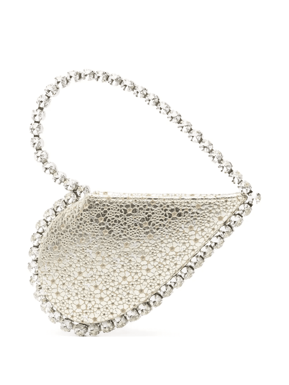 Love rhinestone embellished clutch bag - Image 1