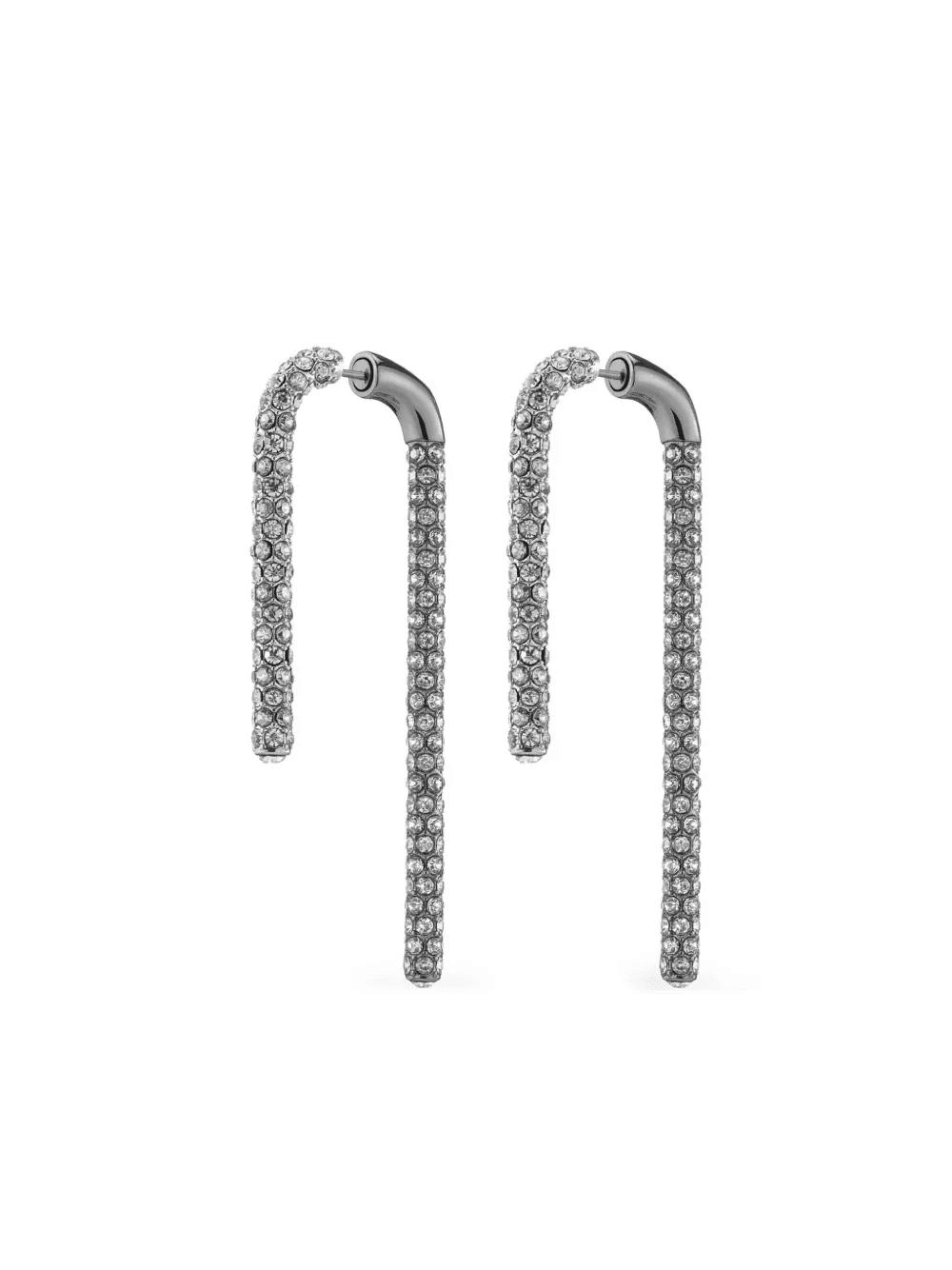 12K white gold Celeste crystal earrings - Image 1