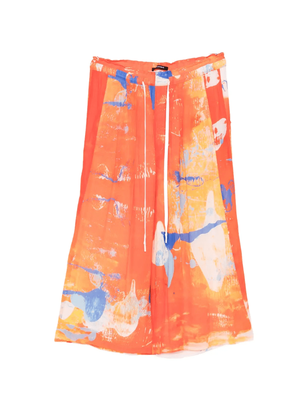 abstract-print wide-leg trousers - Image 1