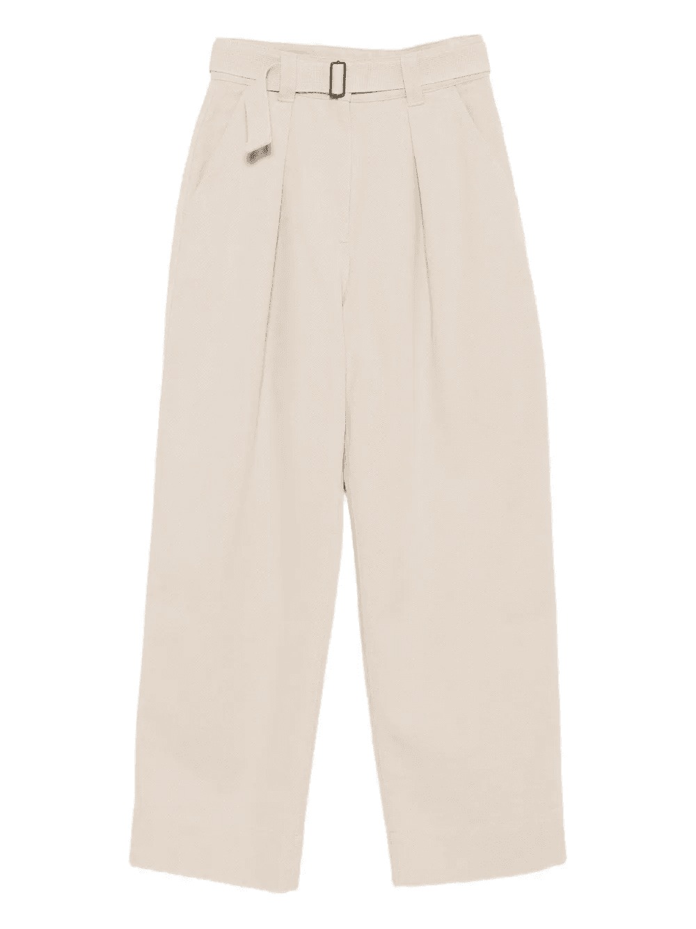 belted pleat-detail trousers - Image 1