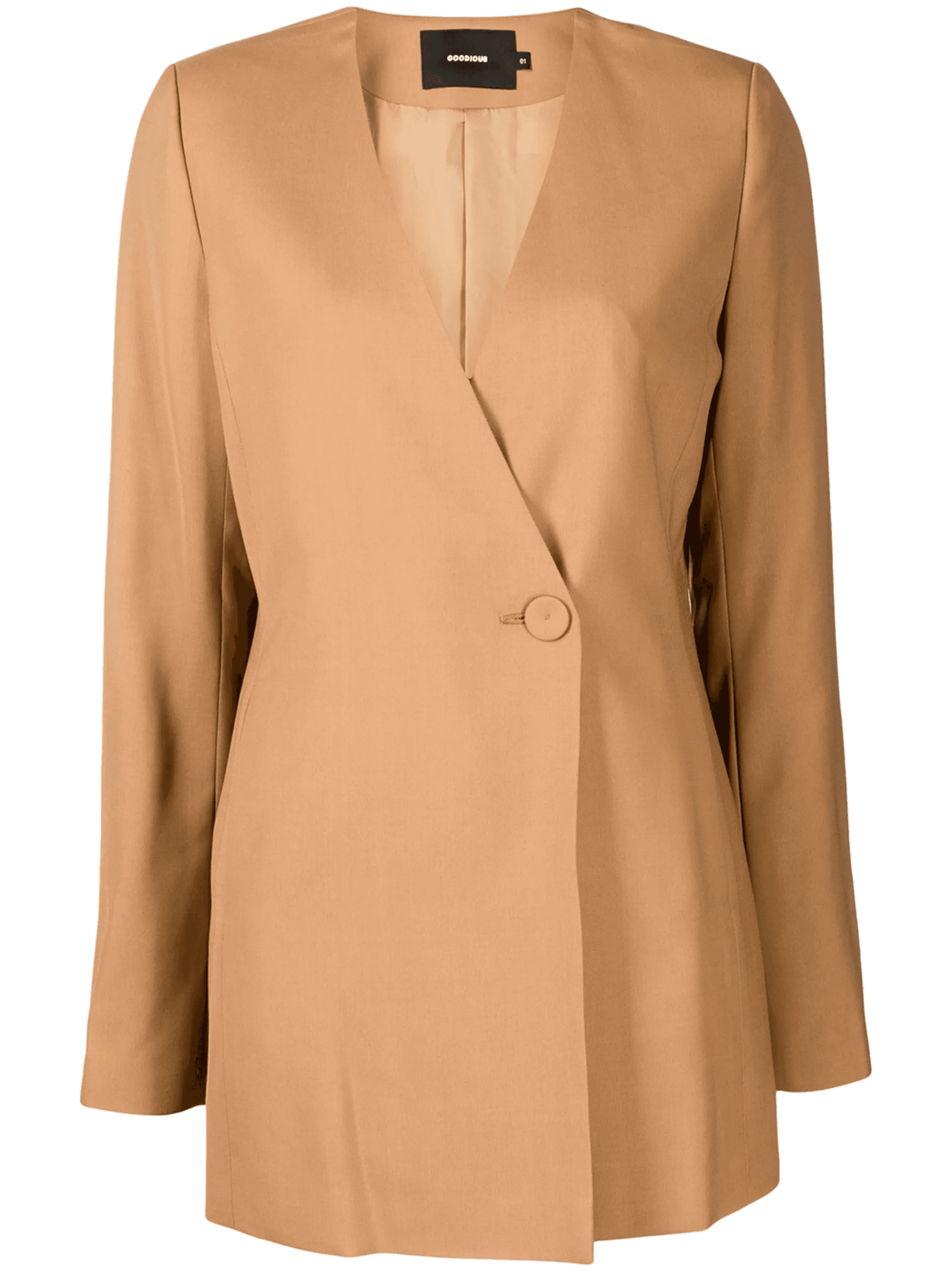 double-breasted V-neck coat - Image 1