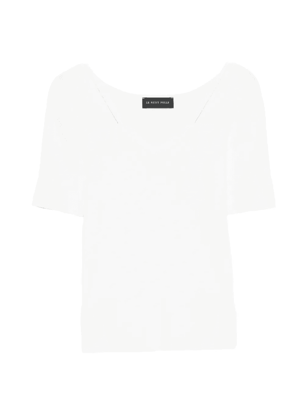 double-strap ribbed-knit T-shirt - Image 1