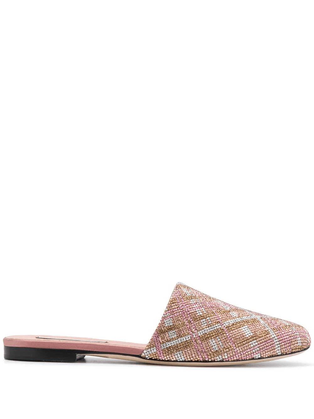 check-crystal slippers - Image 1