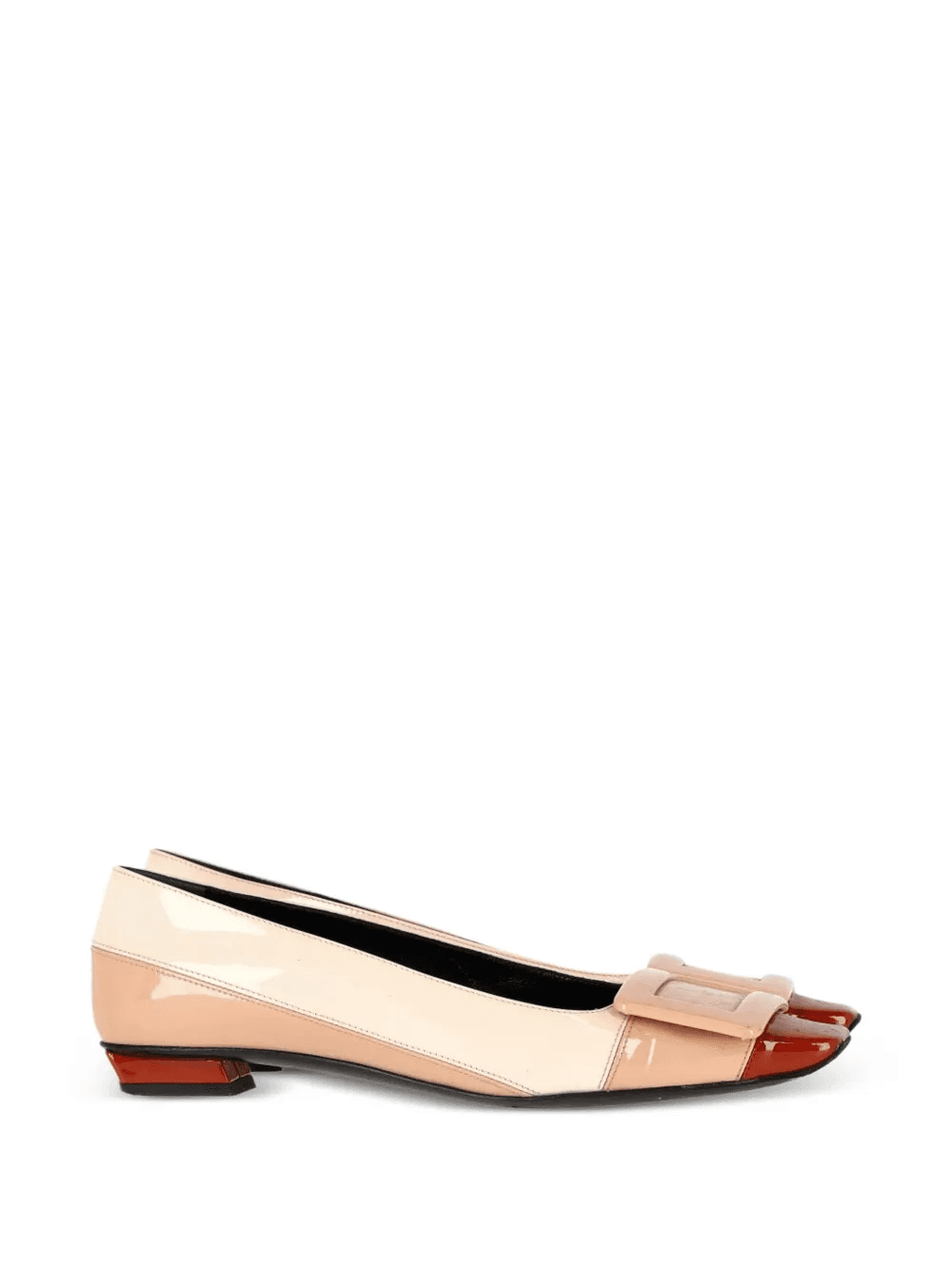 buckled leather flats - Image 1