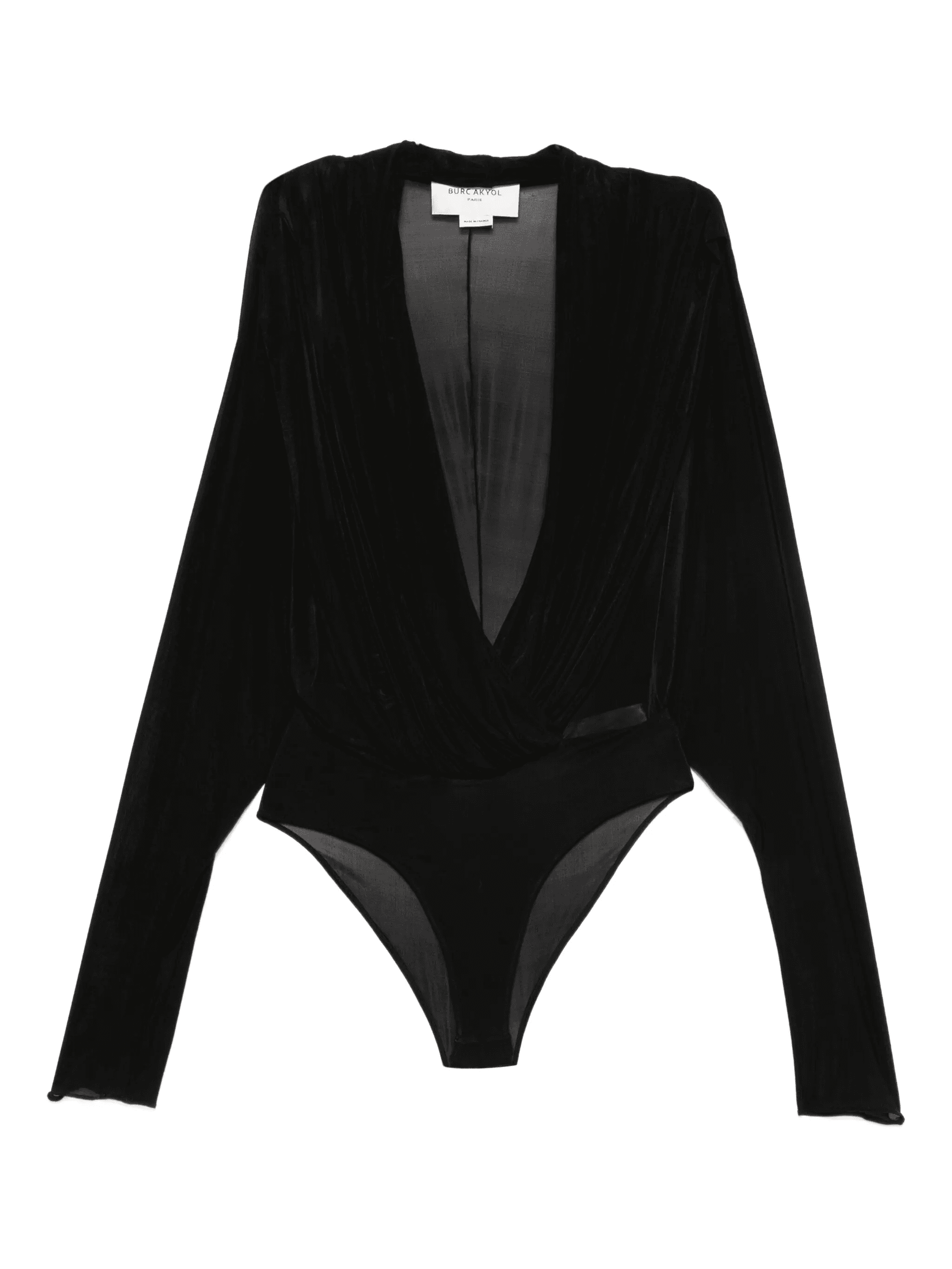 draped jersey bodysuit - Image 1