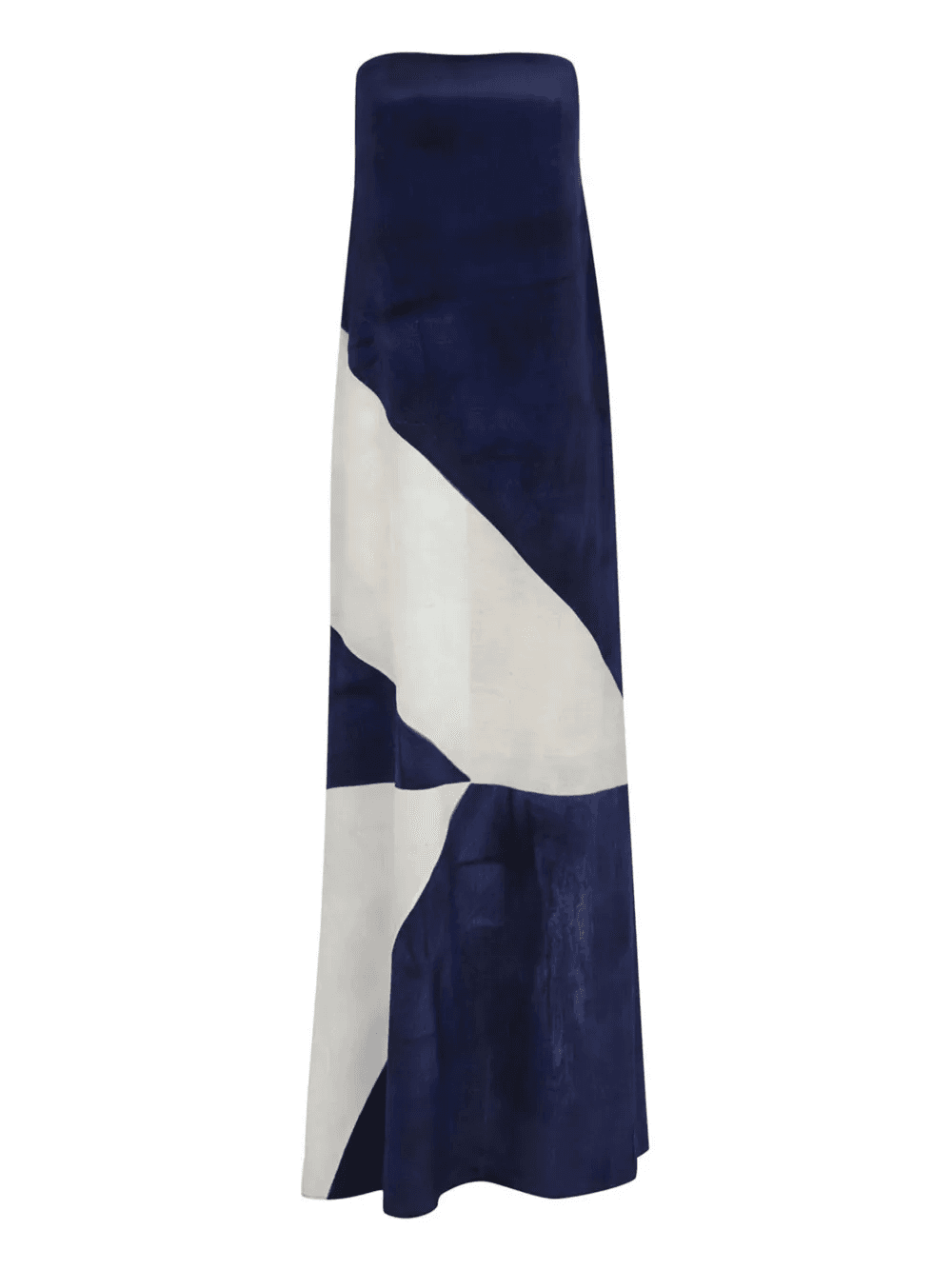 abstract-print strapless maxi dress - Image 1