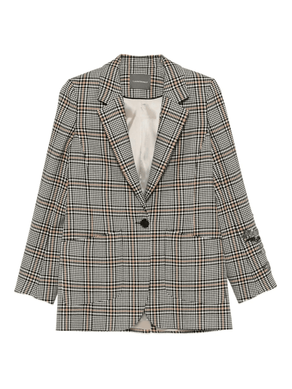 check-print blazer - Image 1