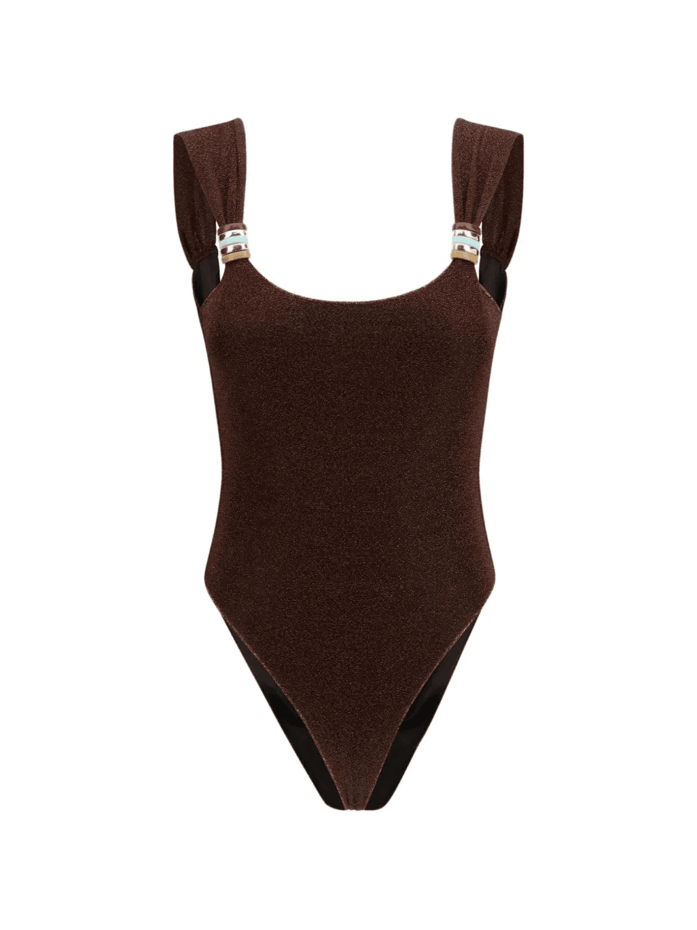ring-detail swimsuit - Image 1