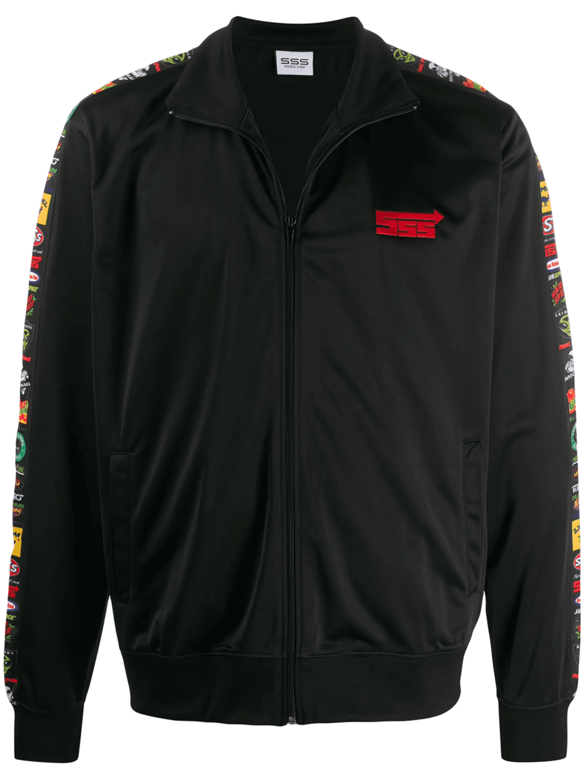 contrast side panel jacket - Image 1