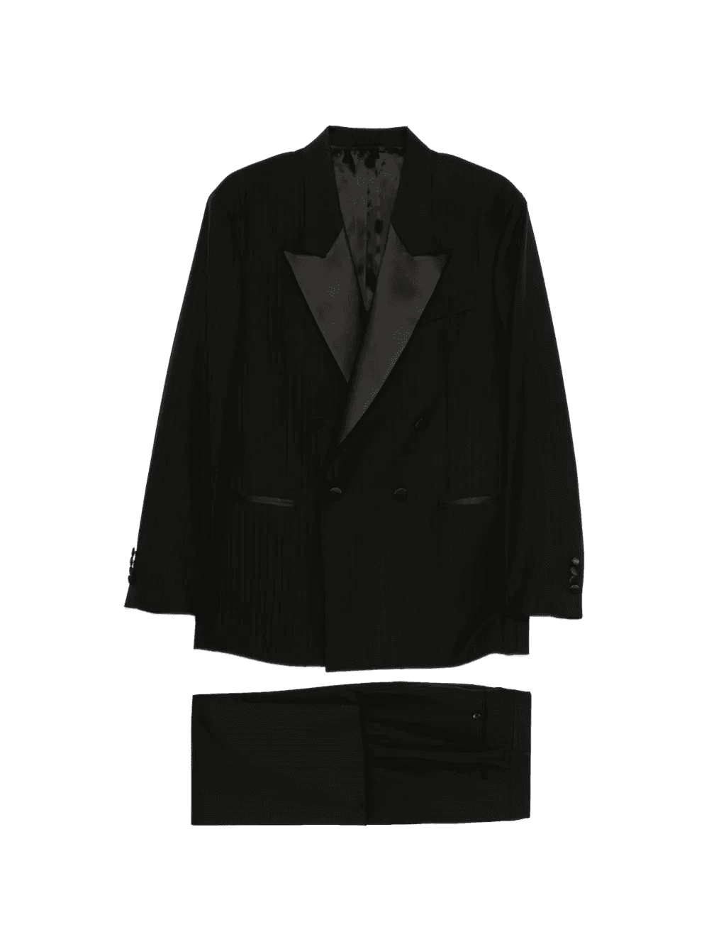 shawl-lapel striped suit - Image 1