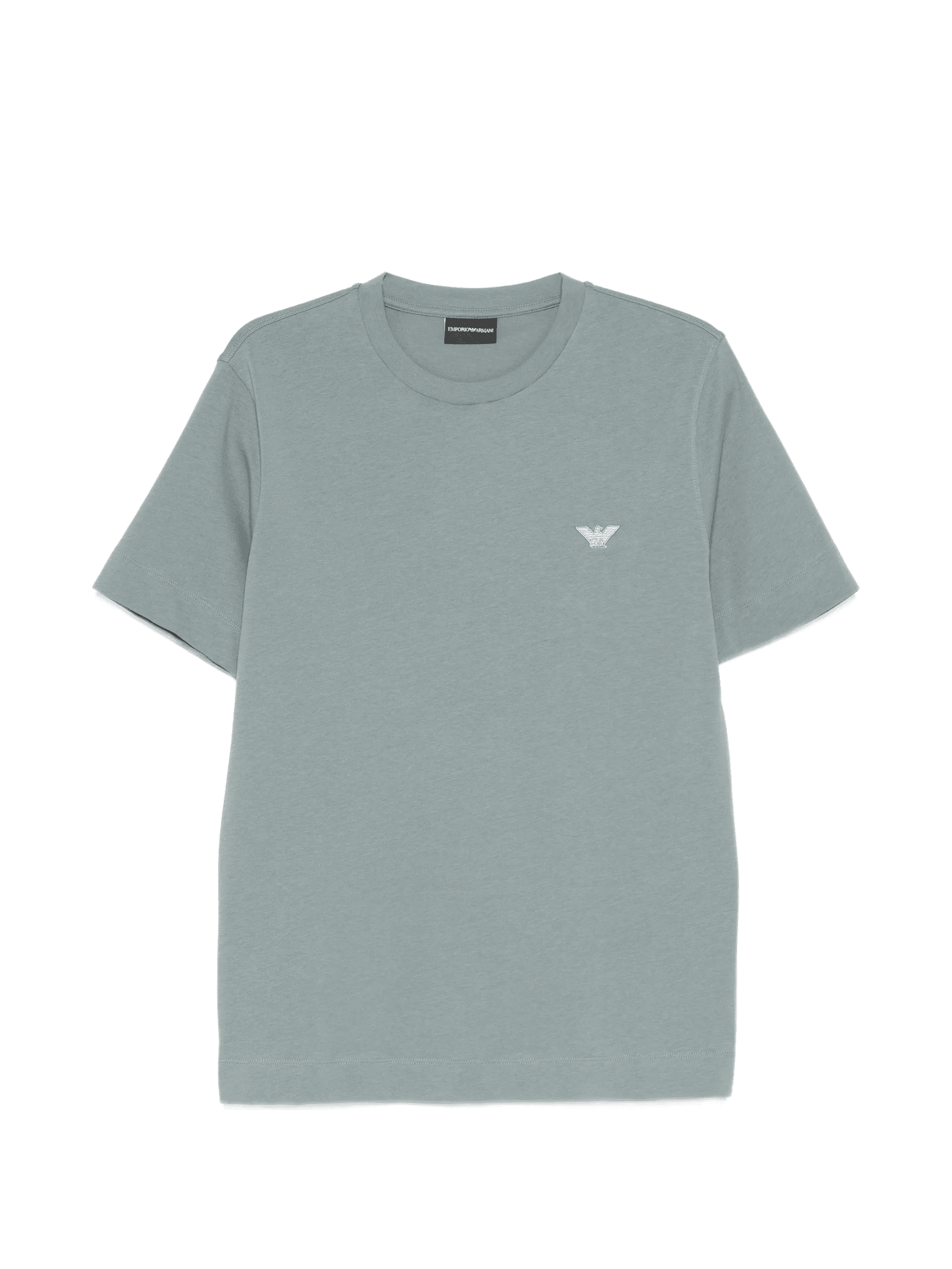 eagle-embroidery crew-neck T-shirt - Image 1