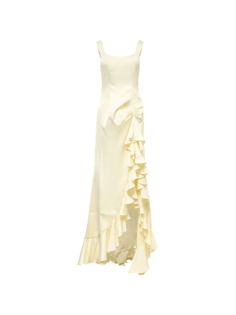 ruffled slit maxi dress - Image 1
