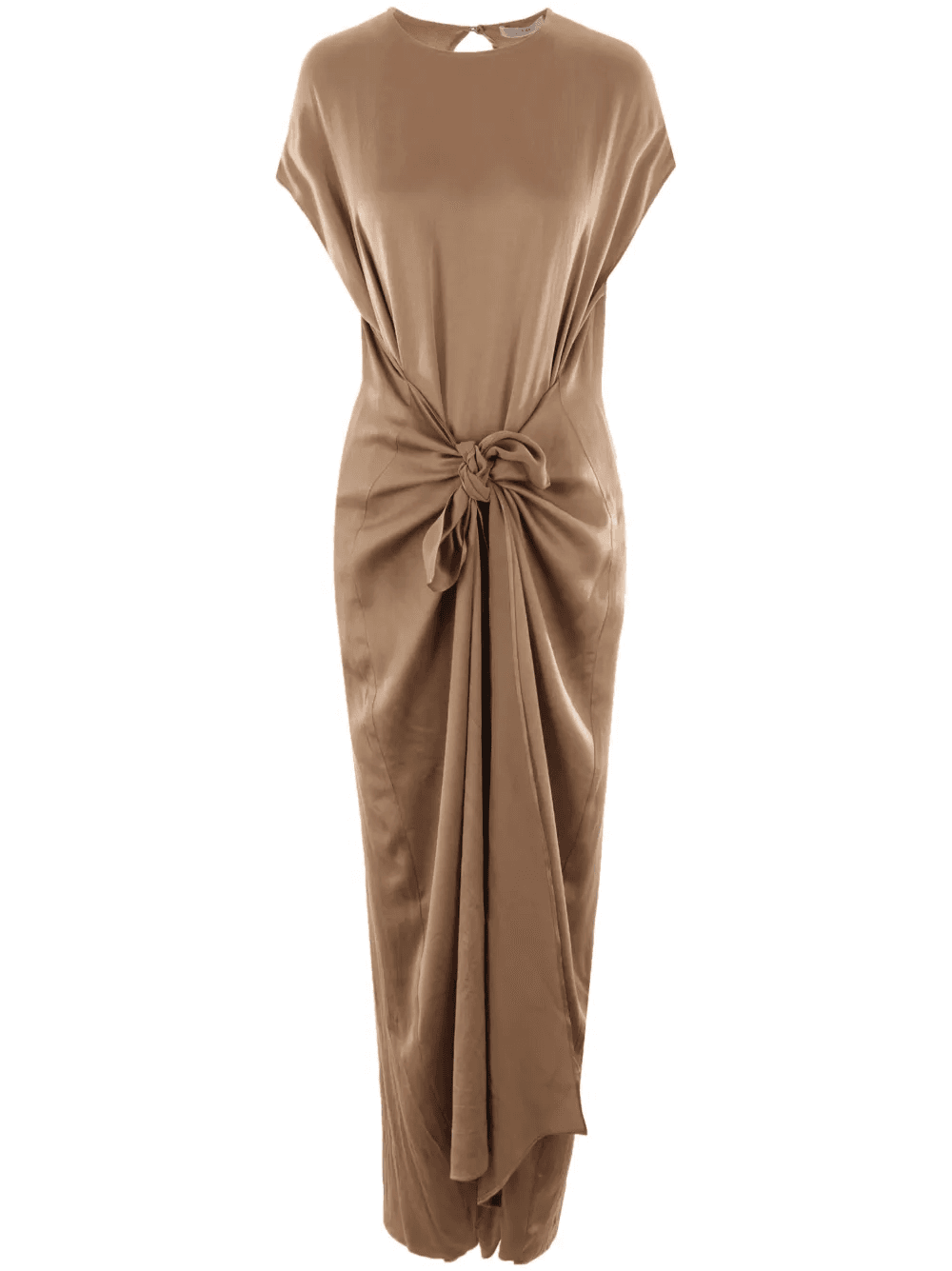 knot-detail silk jumpsuit - Image 1