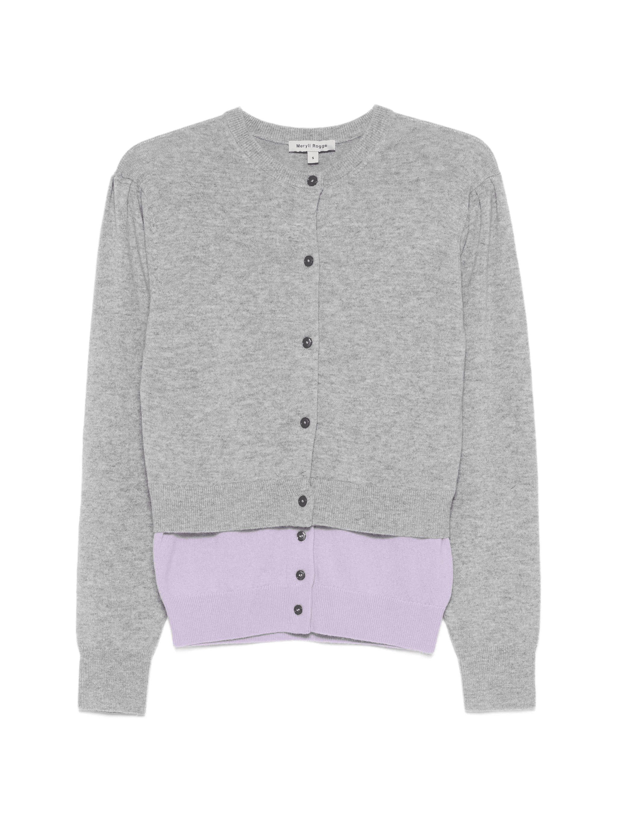 buttoned layered cardigan - Image 1