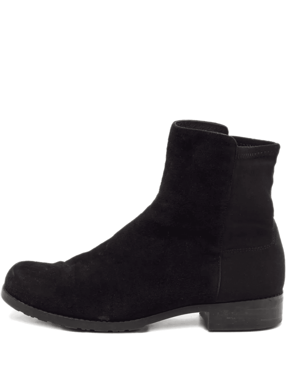 suede round-toe ankle boots - Image 1
