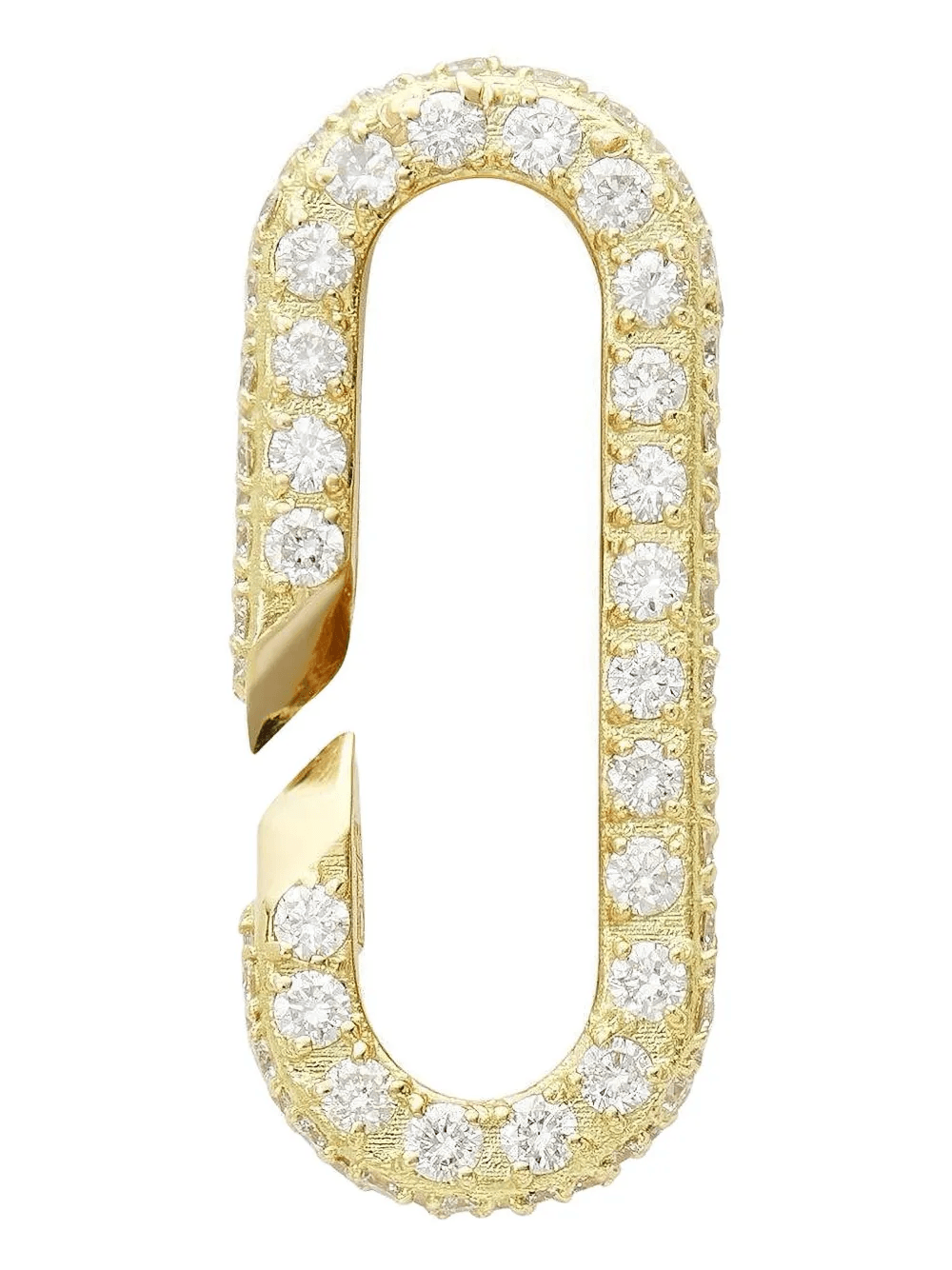 18K yellow gold diamond pendant - Image 1