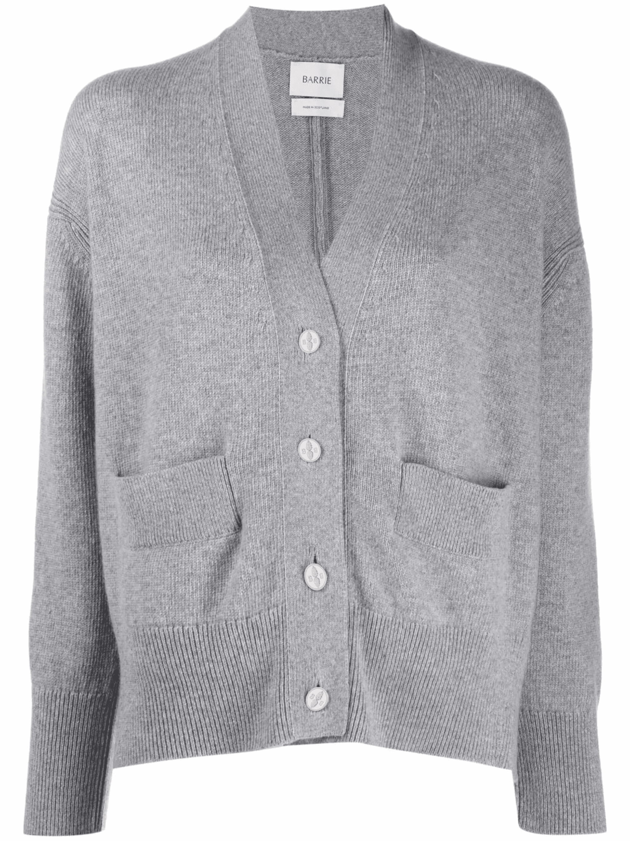 rib-detail cashmere cardigan - Image 1